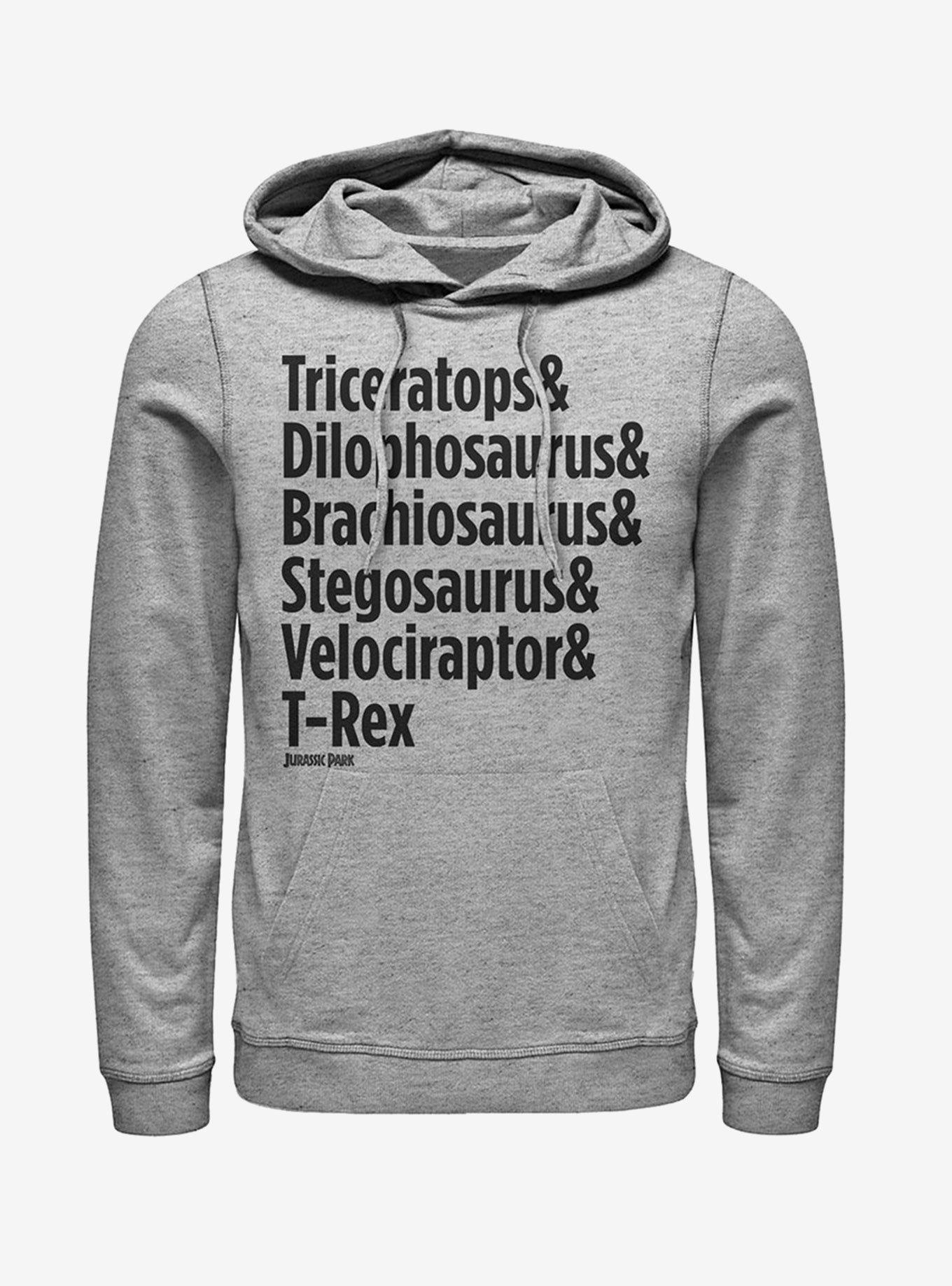 Triceratops and Dilophosaurus Hoodie