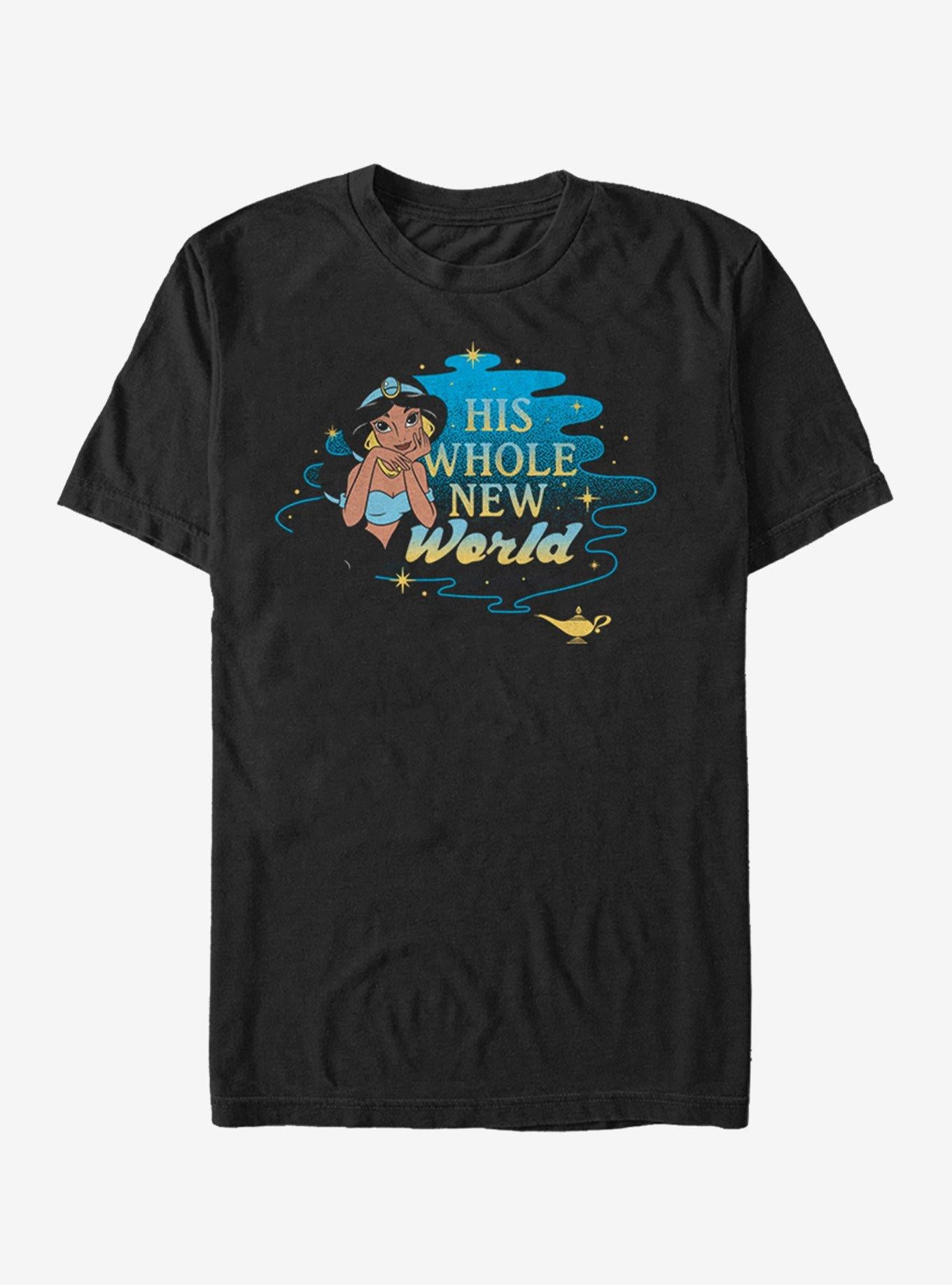 Disney Aladdin His Whole New World Jasmine Extra Soft T-shirt | Trendy Graphic Tee