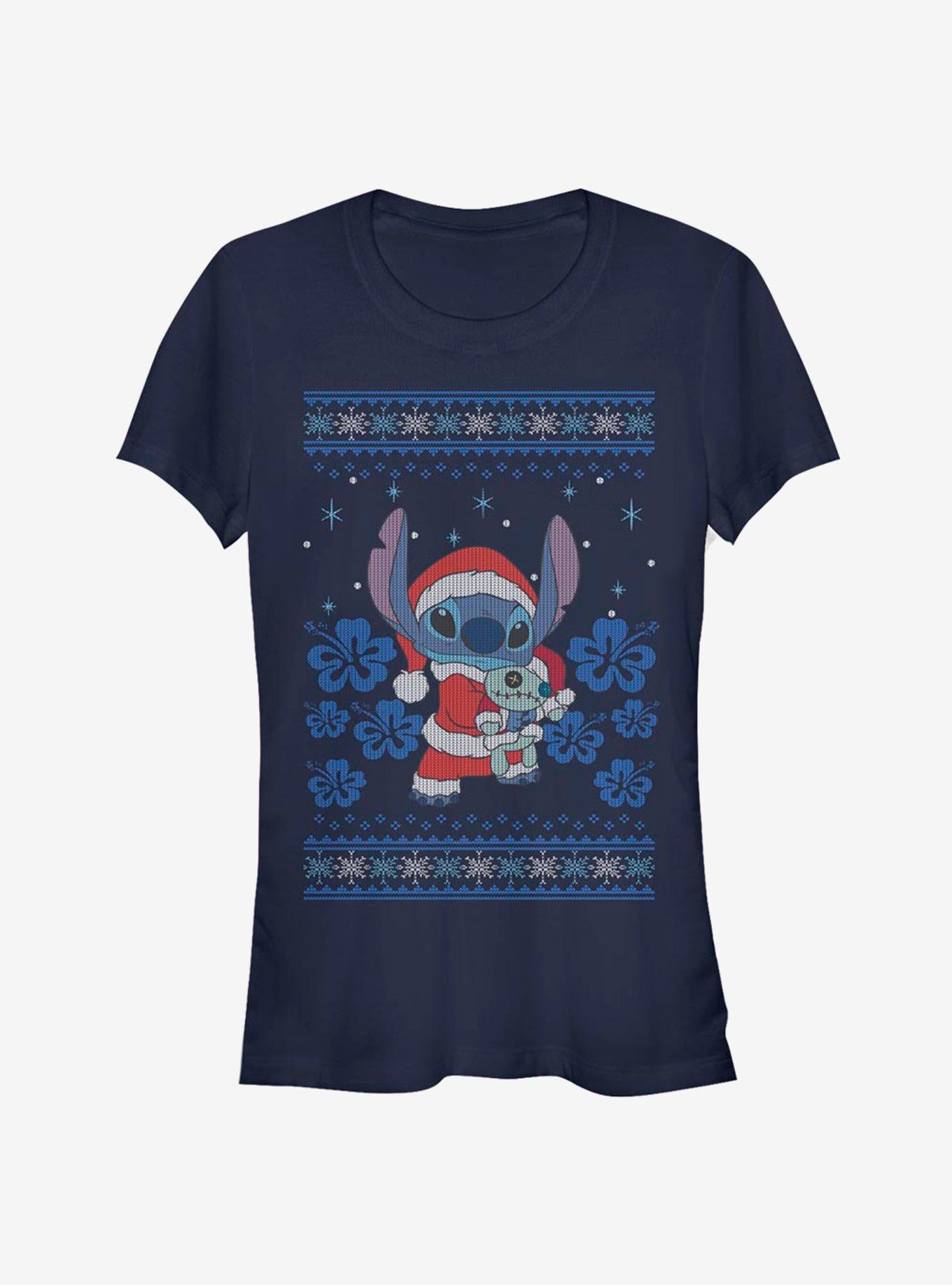 Disney Lilo Stitch Christmas Stitch Girls TShirt T-Shirt | Best-Selling Design | Limited Christmas Style