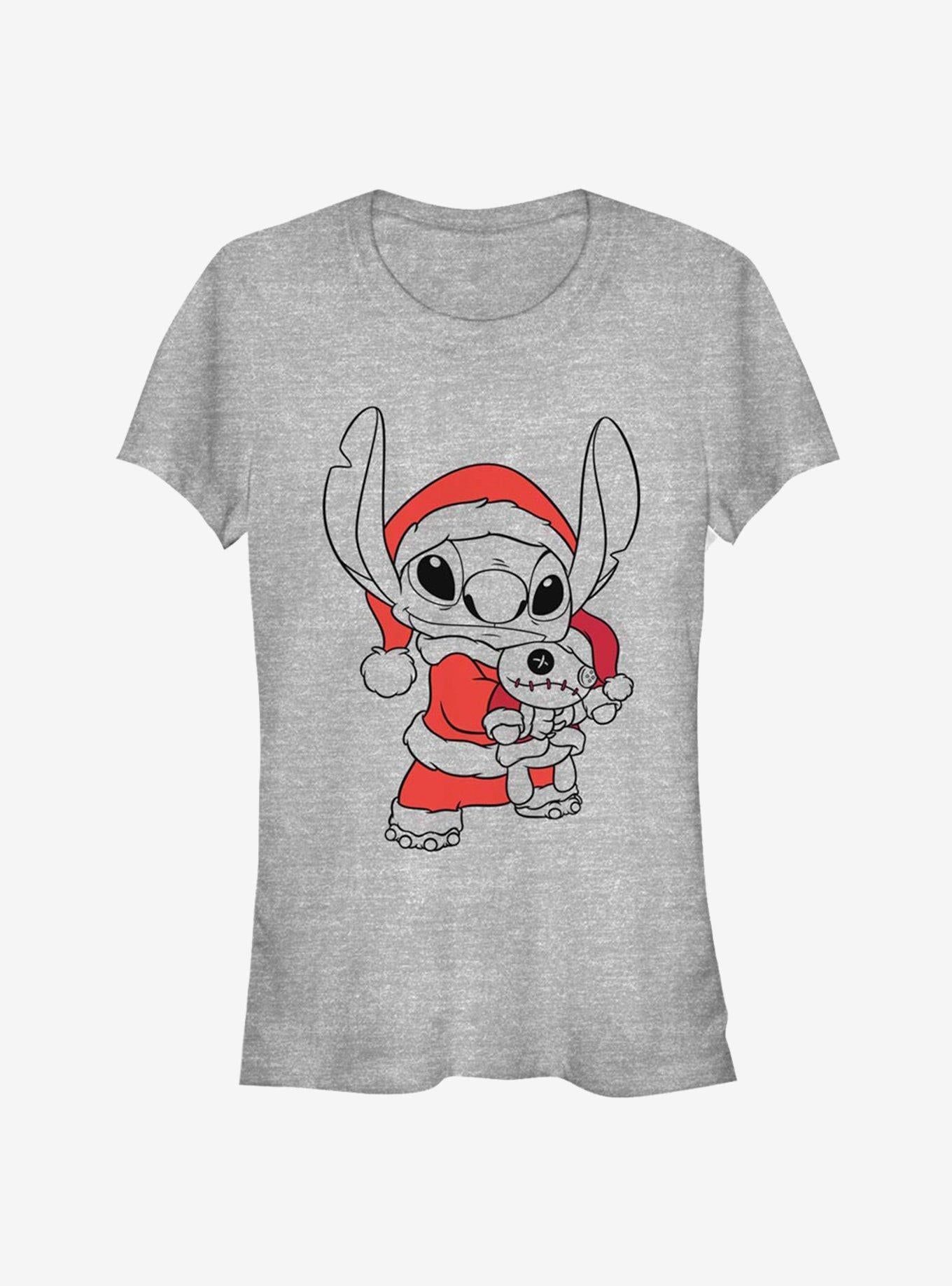 Disney Lilo Stitch Christmas Santa Stitch Blaster Girls TShirt T-Shirt | Holiday Edition | Great For Christmas Season