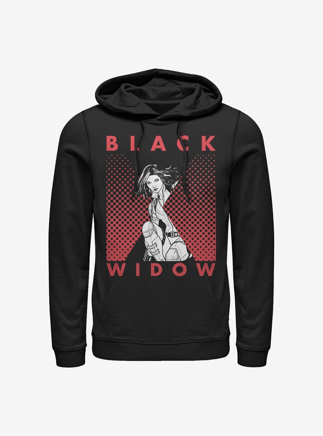 Marvel Black Widow Halftone Black Widow Hoodie