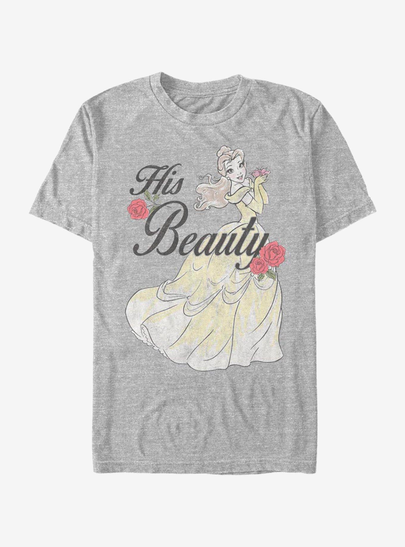 Disney Beauty And The Beast His Beauty Belle T-shirt | Trendy Graphic Tee