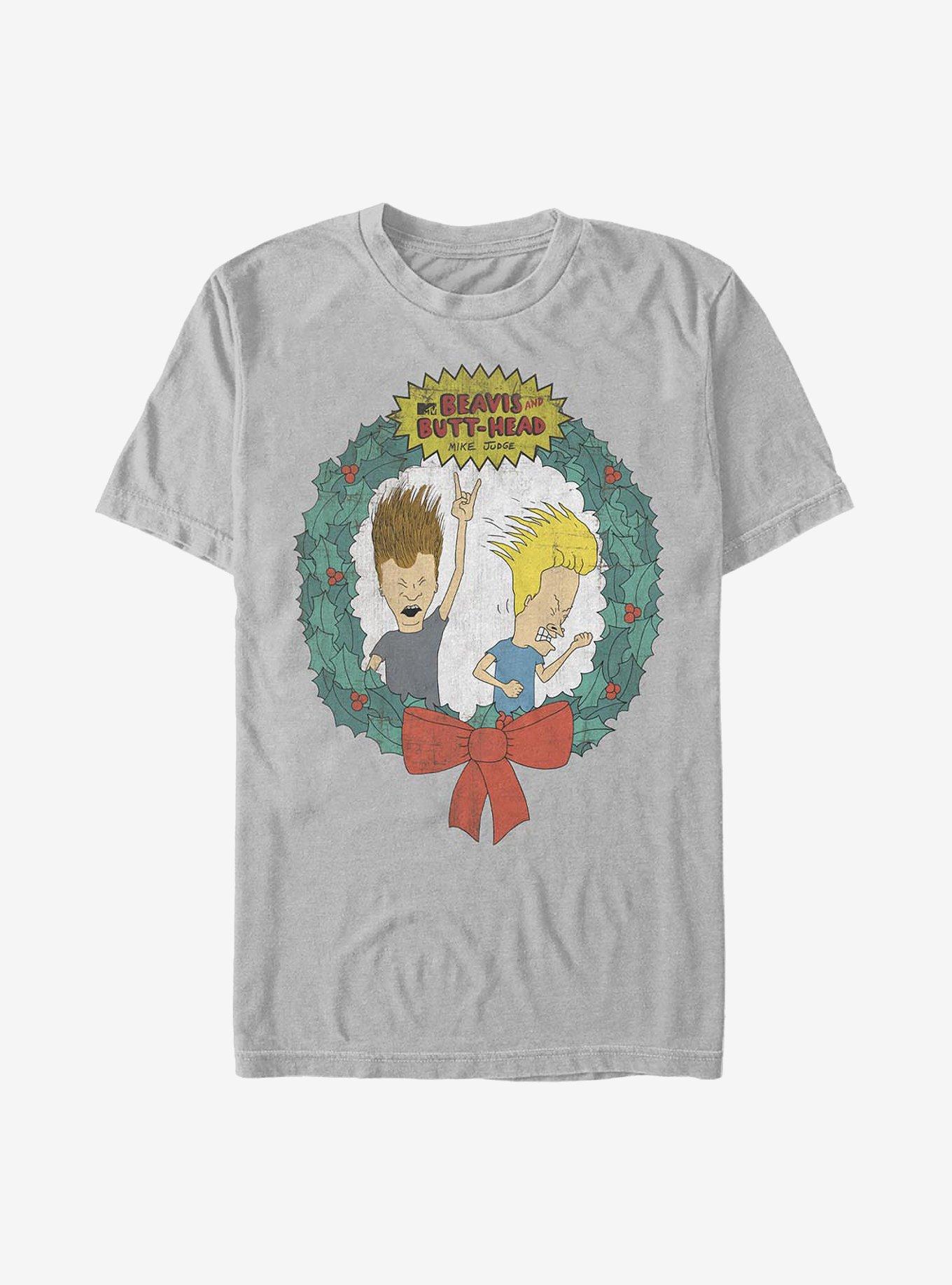 Beavis And ButtHead Metal Christmas TShirt T-Shirt | Fan Favorite Artwork | Great For Christmas Season
