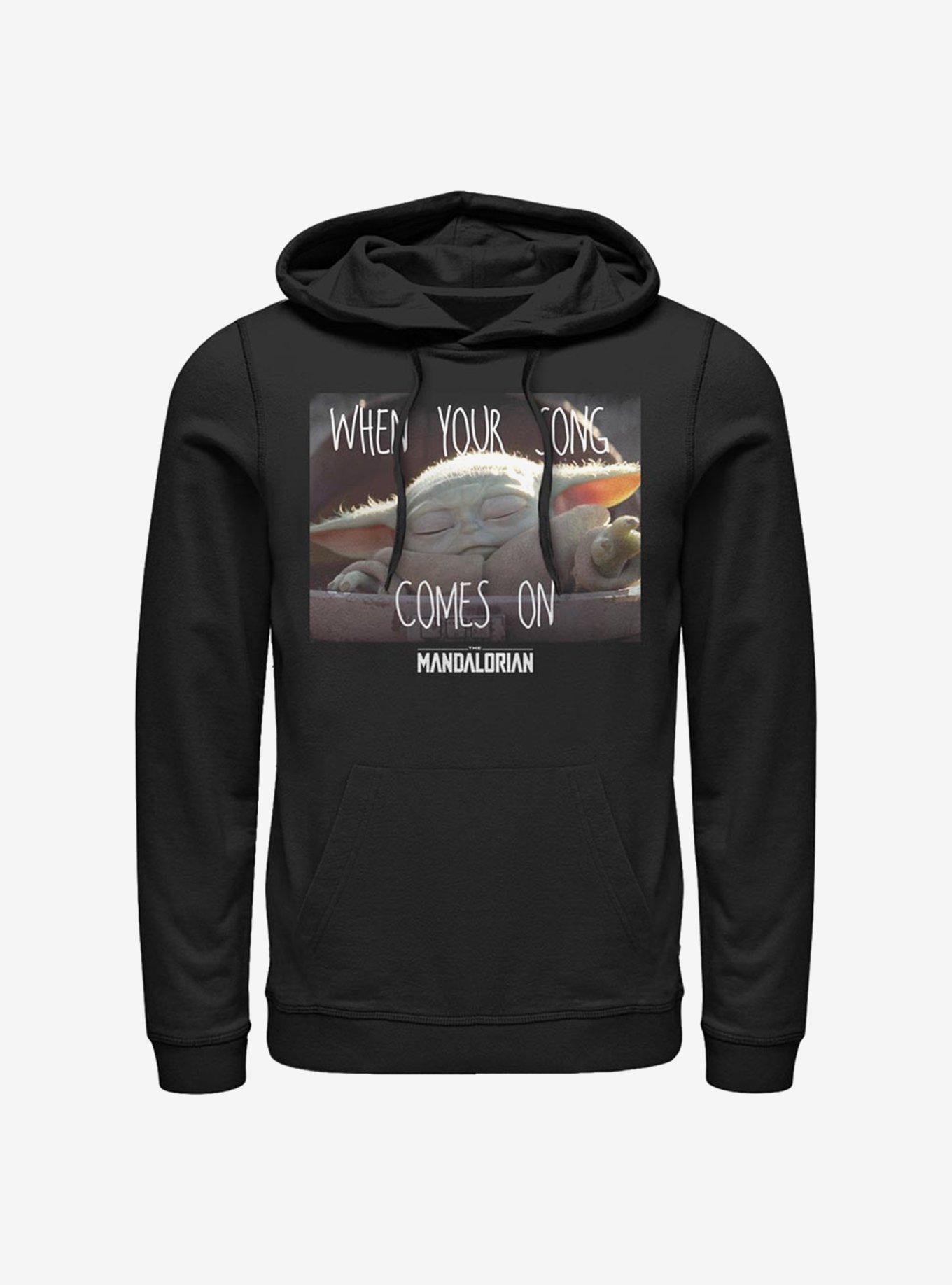 Star Wars The Mandalorian The Child Song Meme Hoodie