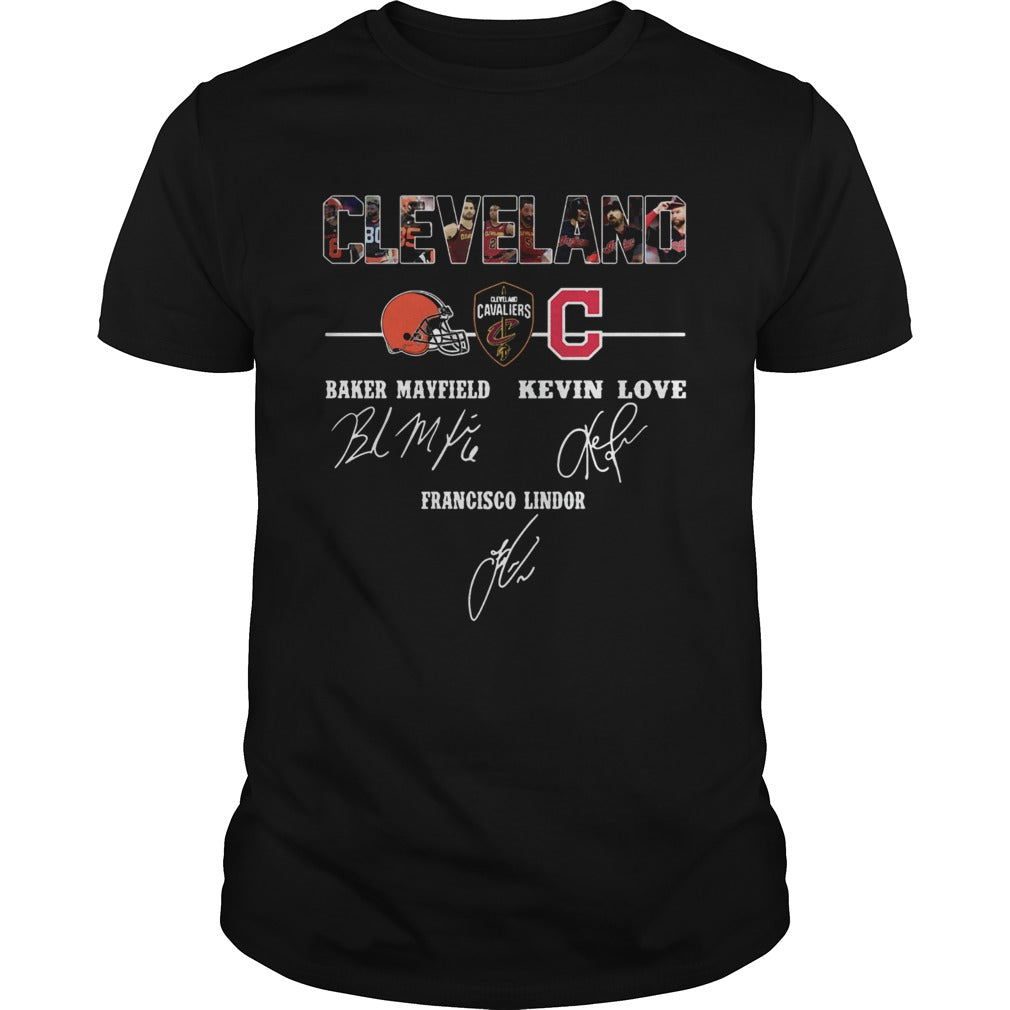 Cleveland Cavaliers Baker Mayfield Kevin Love signature shirt
