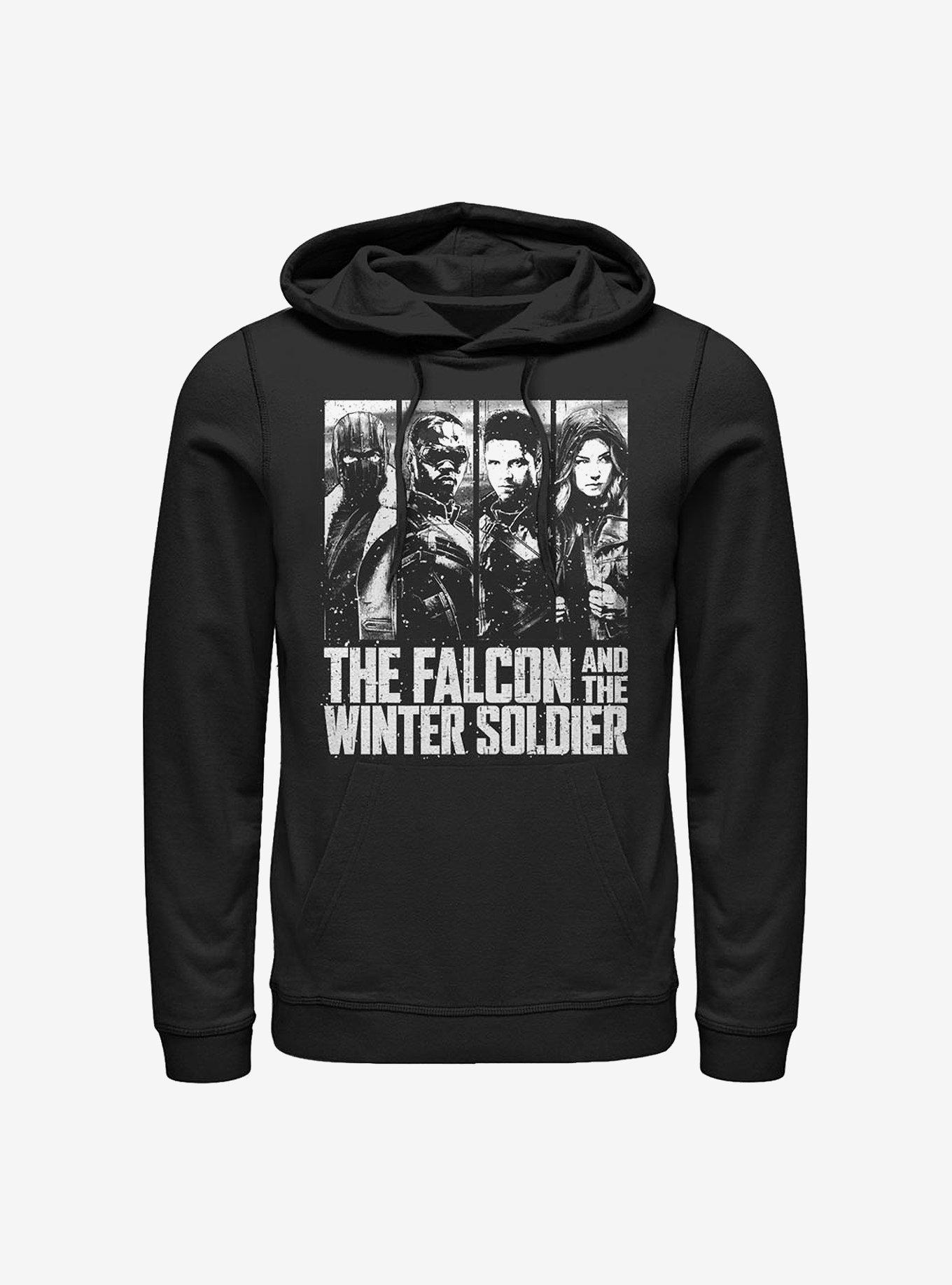Marvel The Falcon And The Winter Soldier Character Panel Hoodie