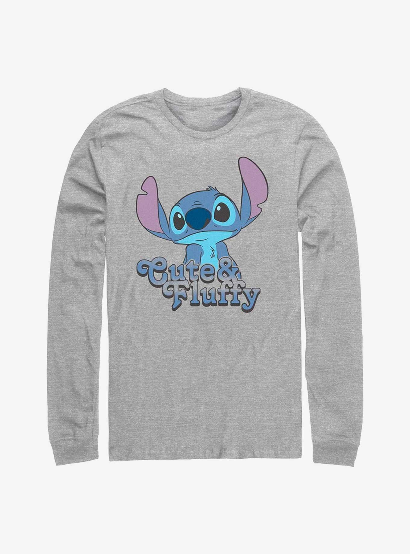 Disney Lilo & Stitch Fluffy Stitch Long Sleeve T-shirt | Trendy Graphic Tee