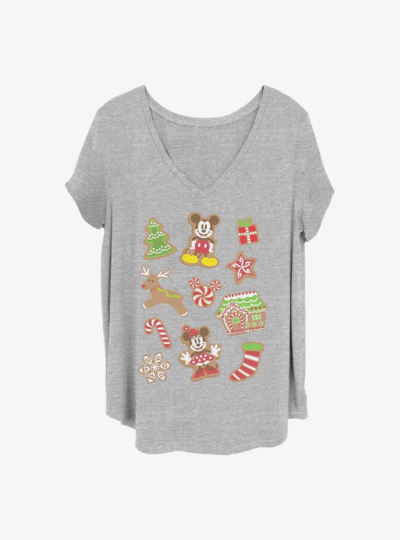 Disney Mickey Mouse Christmas Cookies Girls T-Shirt Plus Size T-Shirt | Best-Selling Artwork | Perfect For Daily Wear