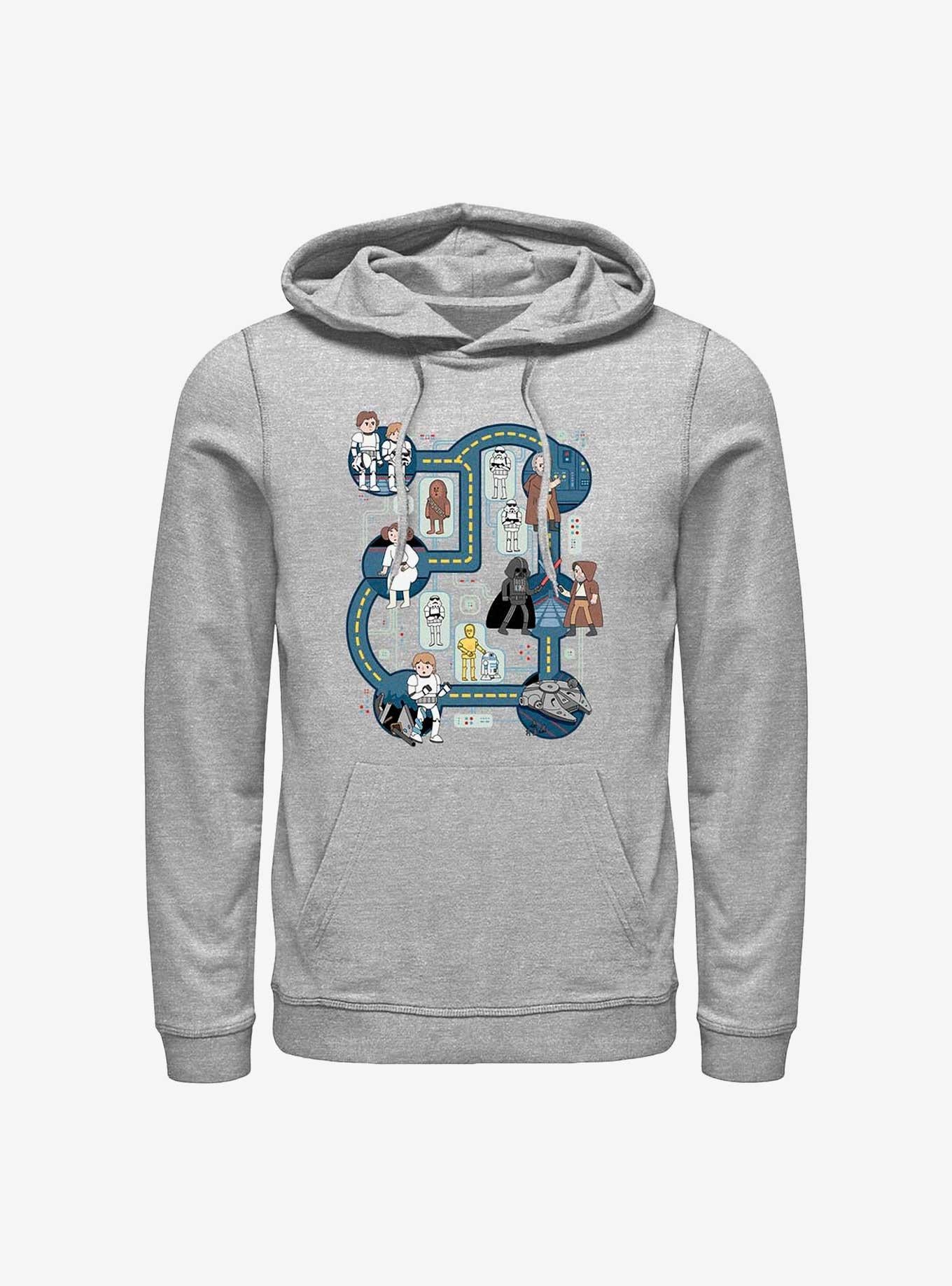 Star Wars Death Star Map Hoodie