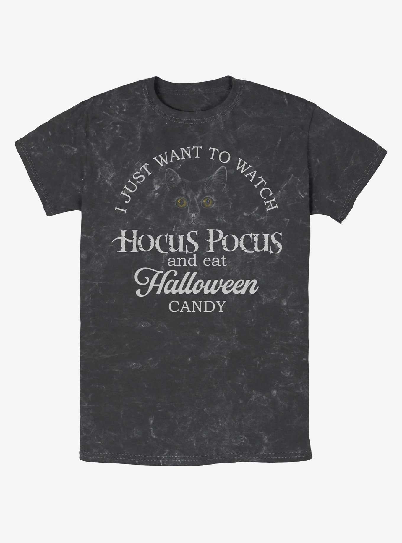 Disney Hocus Pocus Watch Hocus Pocus and Eat Candy Mineral Wash T-Shirt