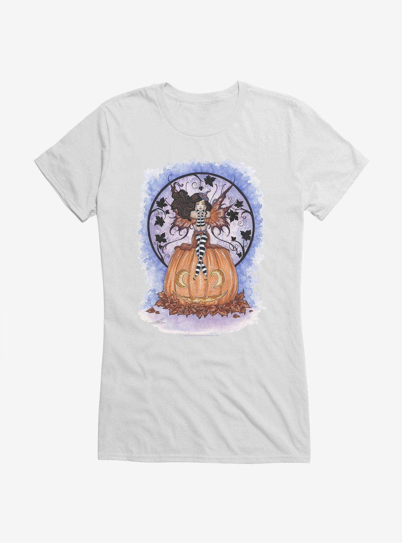 Is It Halloween Yet Girls T-Shirt by Amy Brown