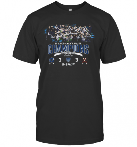 2019 NCAA Men's Soccer Champions Georgetown Hoyas T Shirt