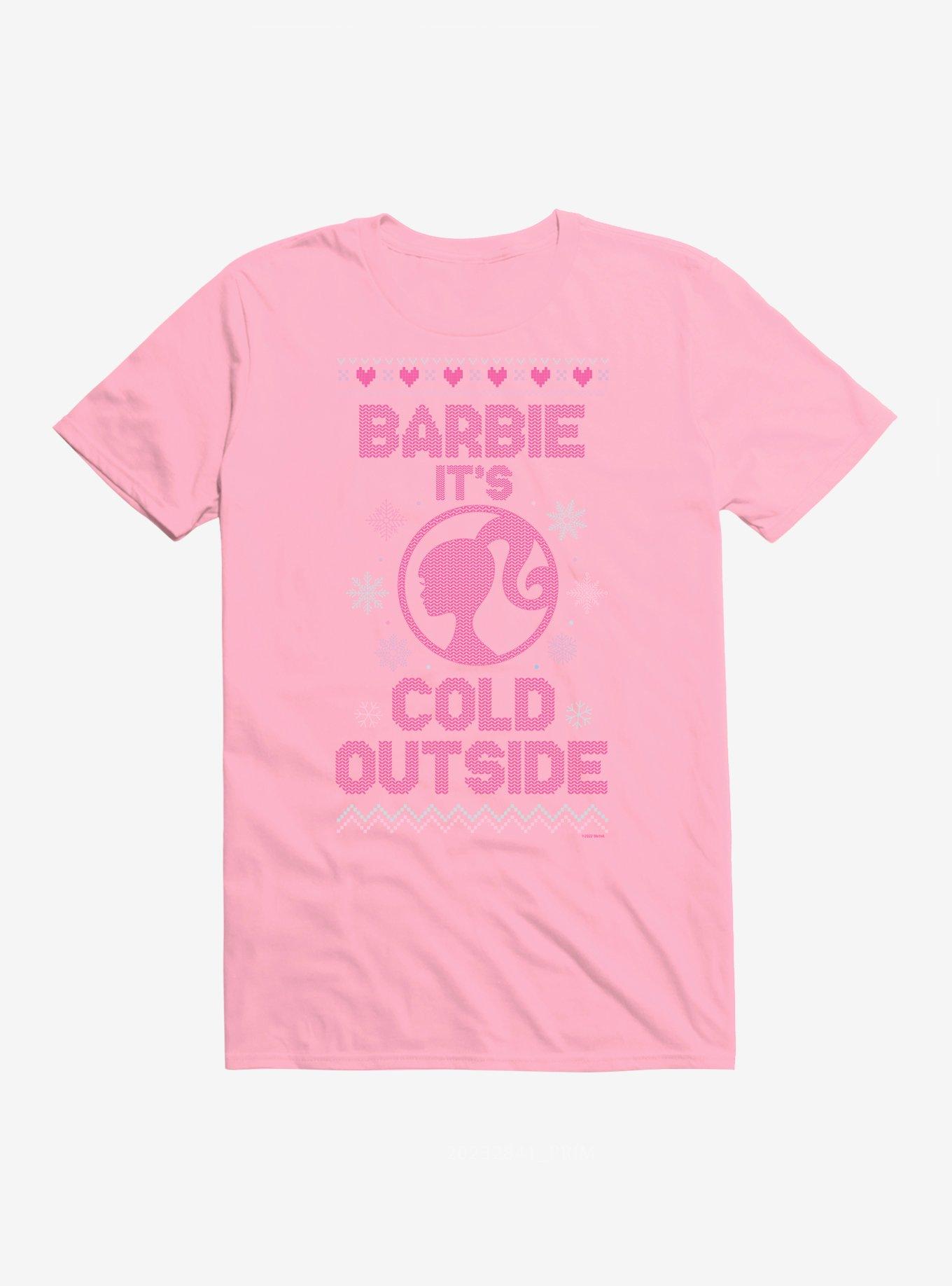 Barbie Its Cold Outside Ugly Christmas Pattern TShirt T-Shirt | Holiday Edition | Trending Festive Apparel