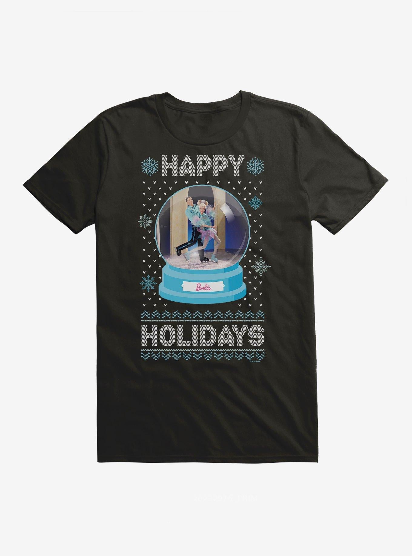 Barbie Snowglobe Holidays Ugly Christmas Pattern TShirt T-Shirt | Best-Selling Design | Perfect Holiday Gift