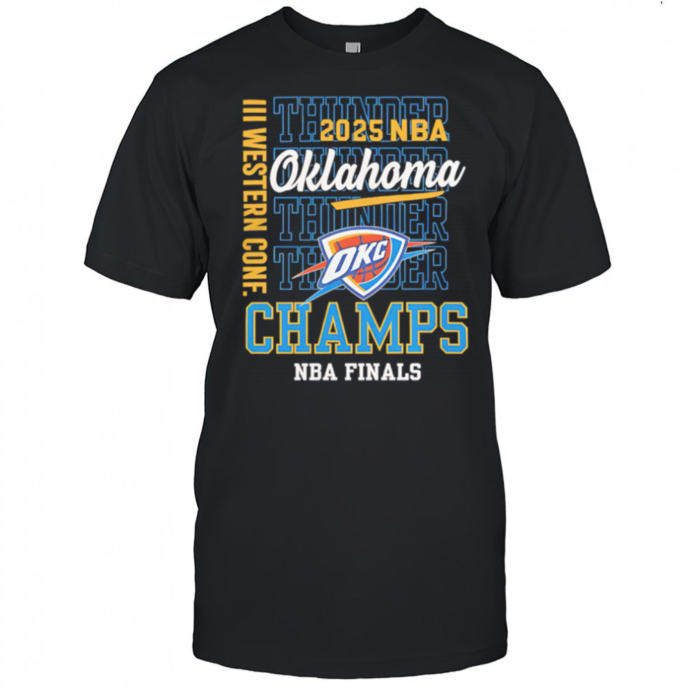 2025 Nba Finals Oklahoma City Thunder Western Conference Champs repeat shirt