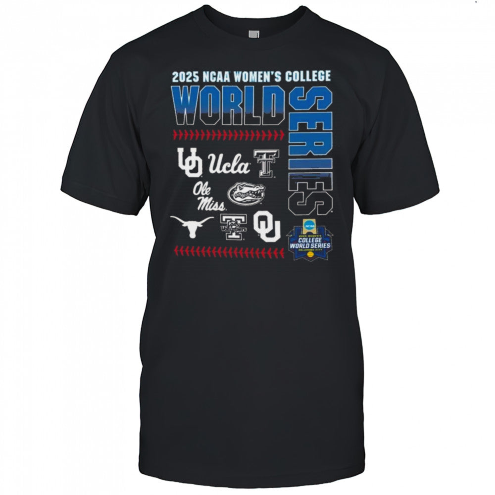 2025 NCAA Women’s College World Series 8 Teams T Shirt