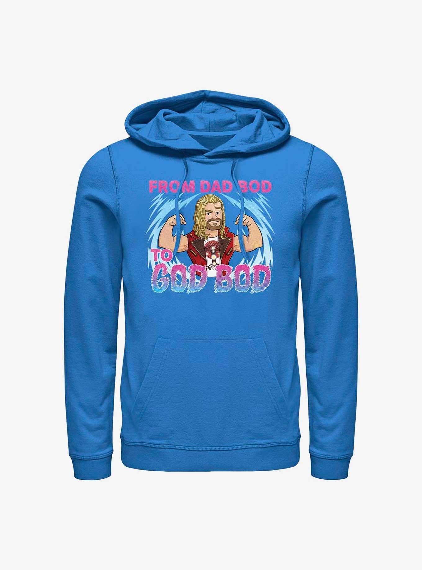 Marvel Thor: Love and Thunder Dad Bod To God Bod Hoodie