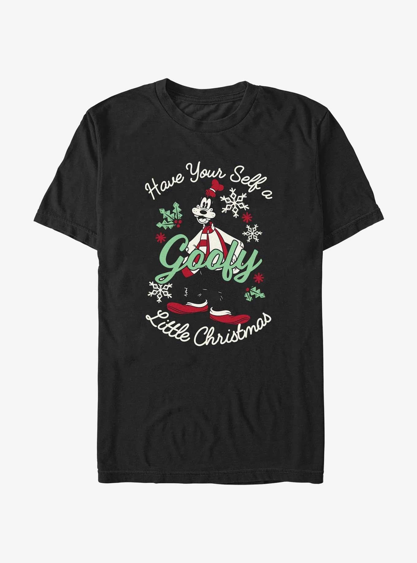 Disney Goofy Little Christmas Black T-Shirt T-Shirt | Streetwear Vibe | High Demand Item