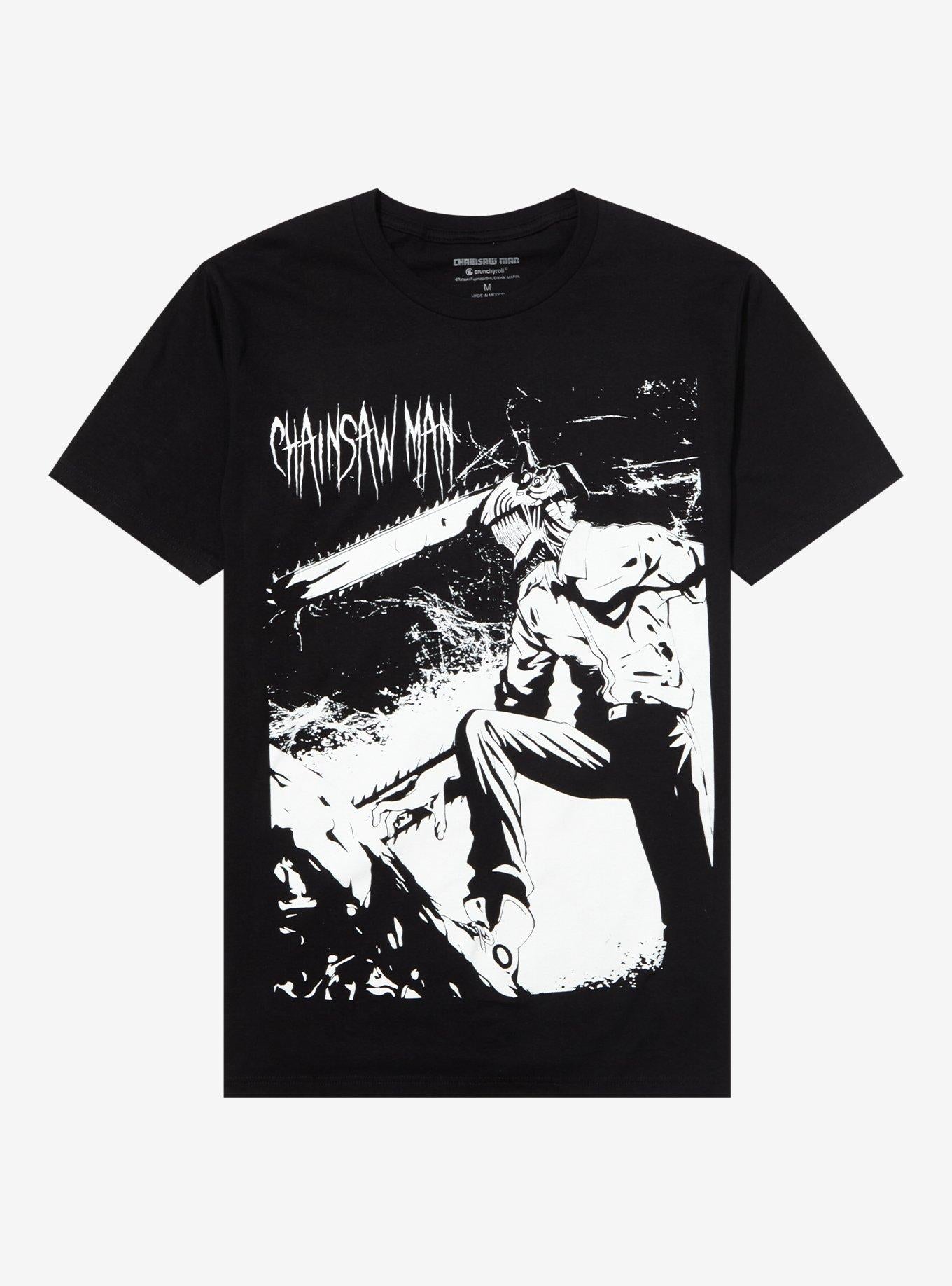 Chainsaw Man Jumbo Denji Black White TShirt Graphic Tee | Graphic Tee | Unisex Shirt | Comfortable Daily Wear