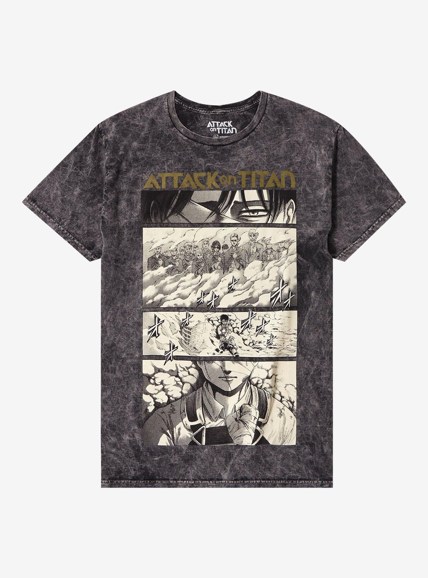 Attack On Titan Levi Last Chapter Manga Dark Wash TShirt Graphic Tee | Graphic Tee | Unisex Shirt | Premium Quality Apparel