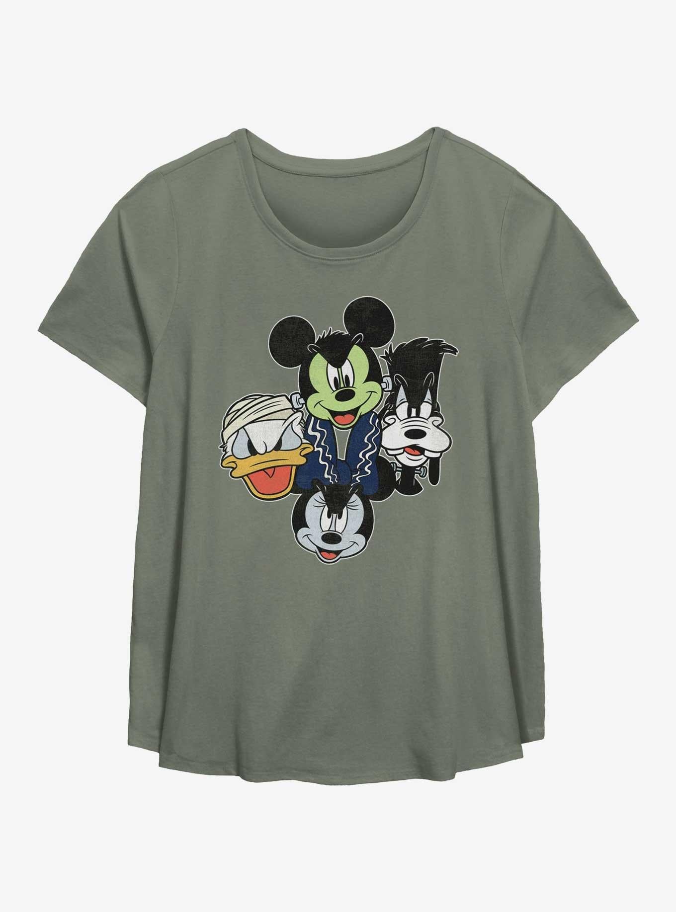 Disney Mickey Mouse & Friends Halloween Heads Girls T-Shirt Plus Size