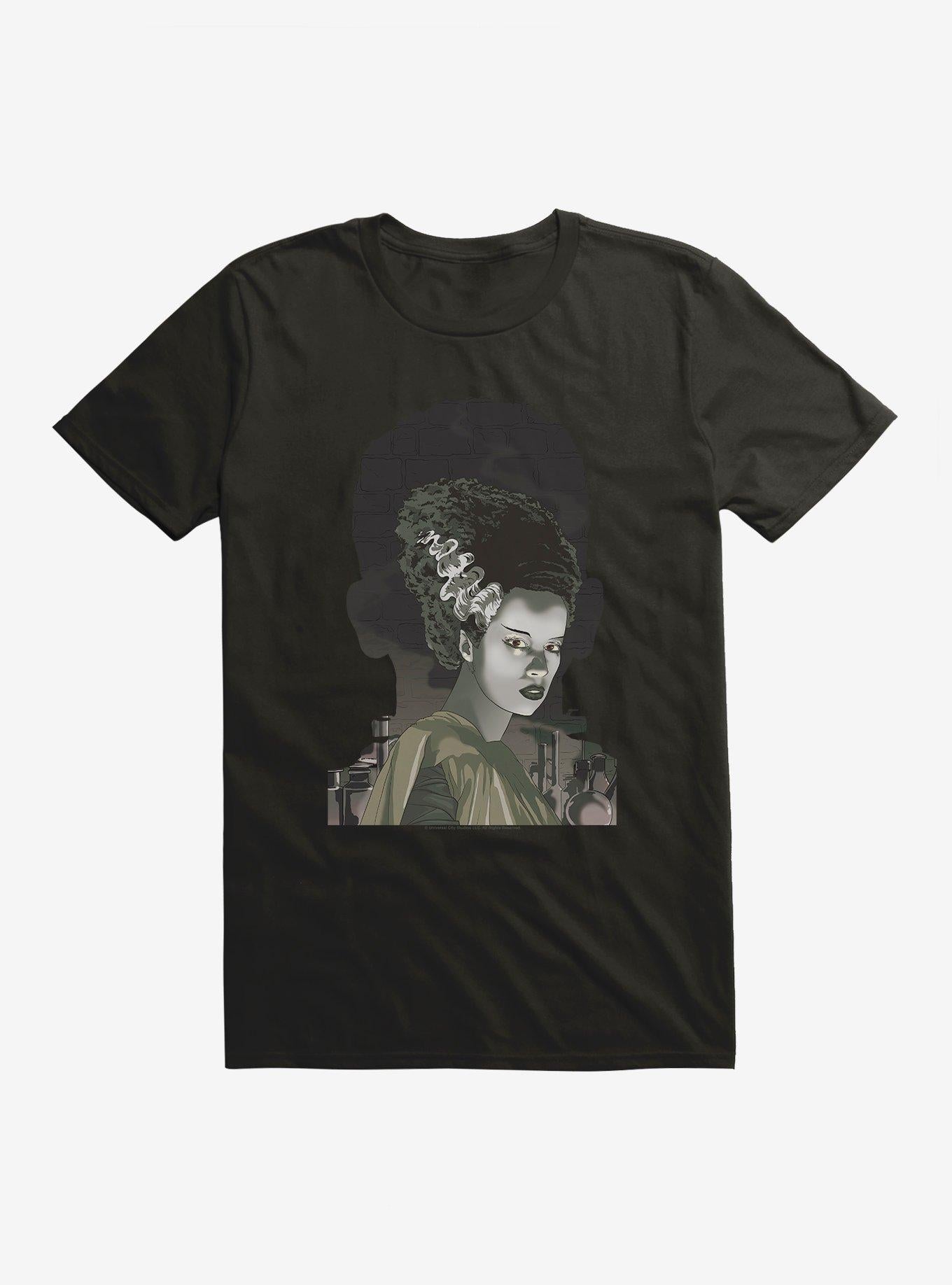 Universal Monsters Bride Of Frankenstein Shadows T-Shirt