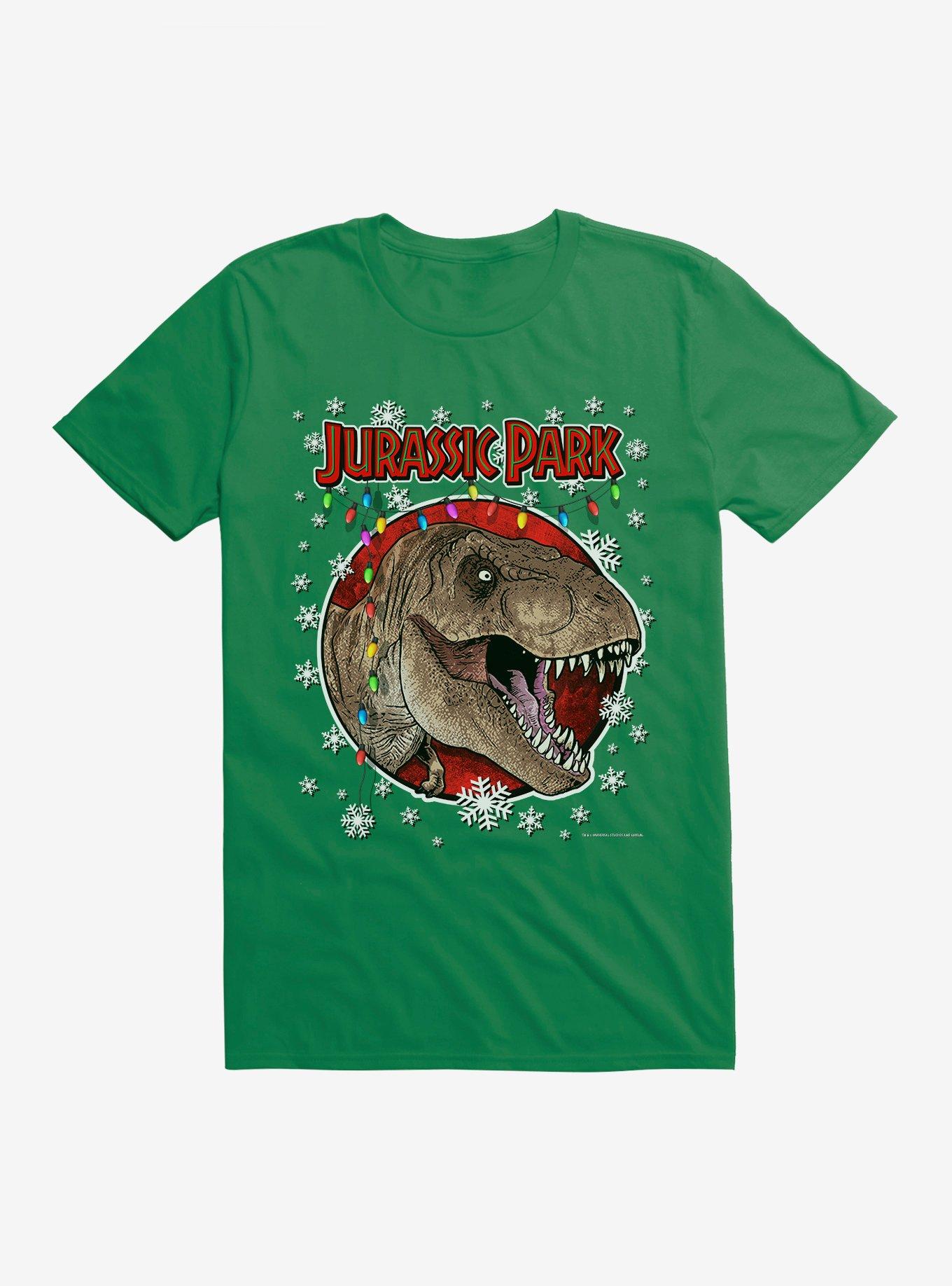 Jurassic Park Christmas Holiday TRex TShirt T-Shirt | Cute Festive Style | Perfect Holiday Gift
