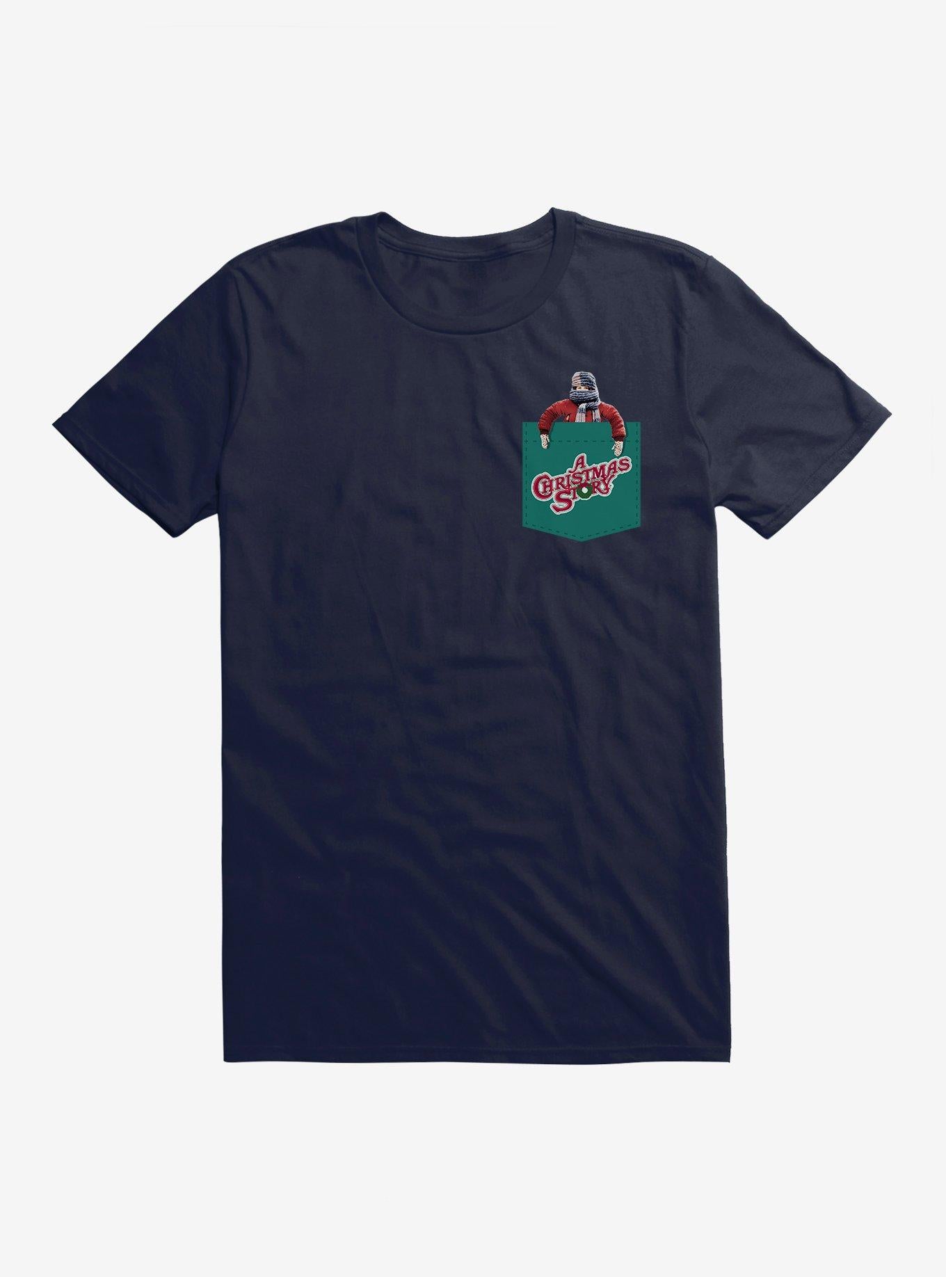 A Christmas Story Randy Faux Pocket TShirt T-Shirt | Cute Festive Style | Trending Festive Apparel