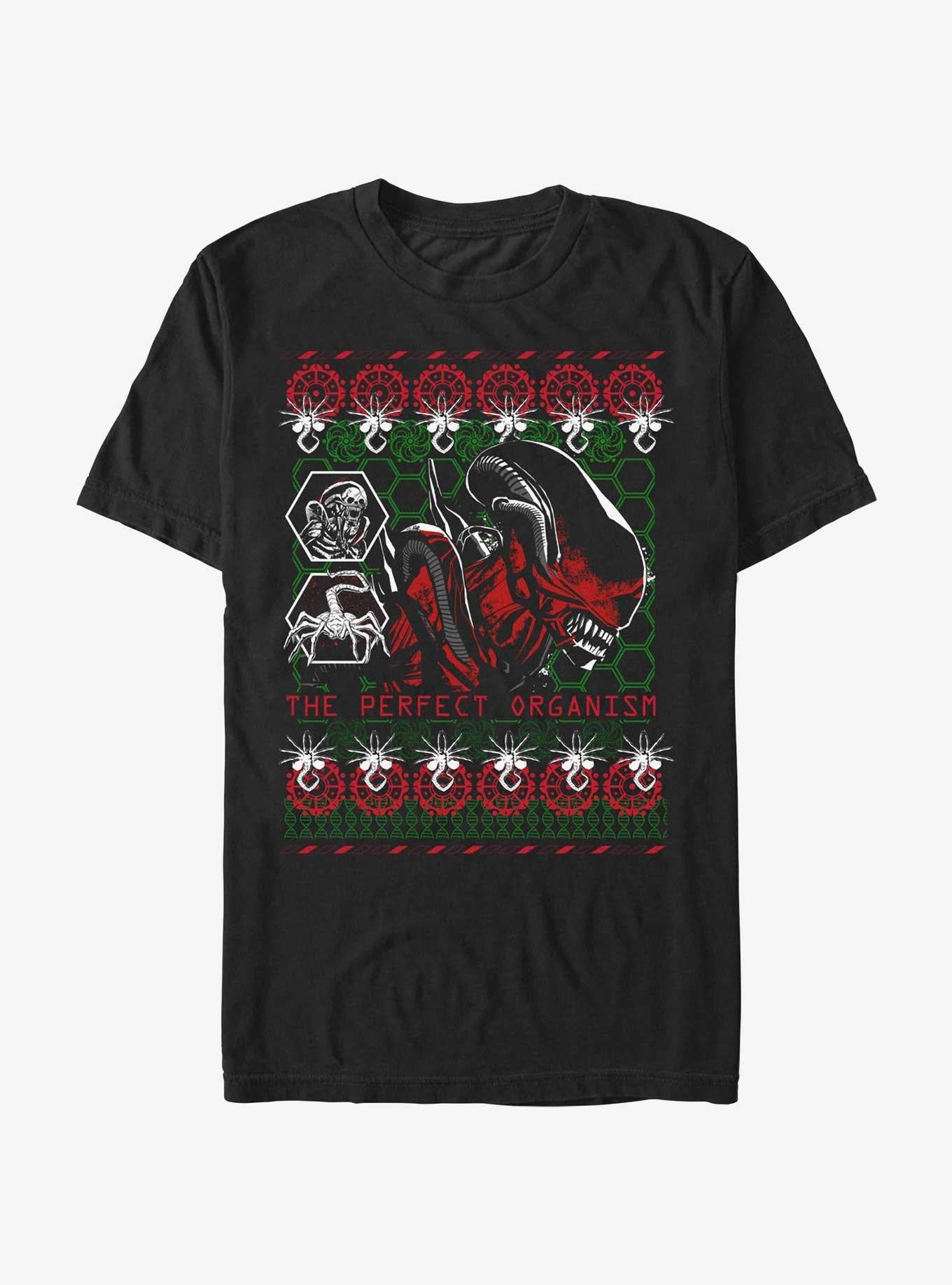 Alien Romulus Perfect Organism Ugly Christmas TShirt T-Shirt | Premium Graphic | Trending Festive Apparel