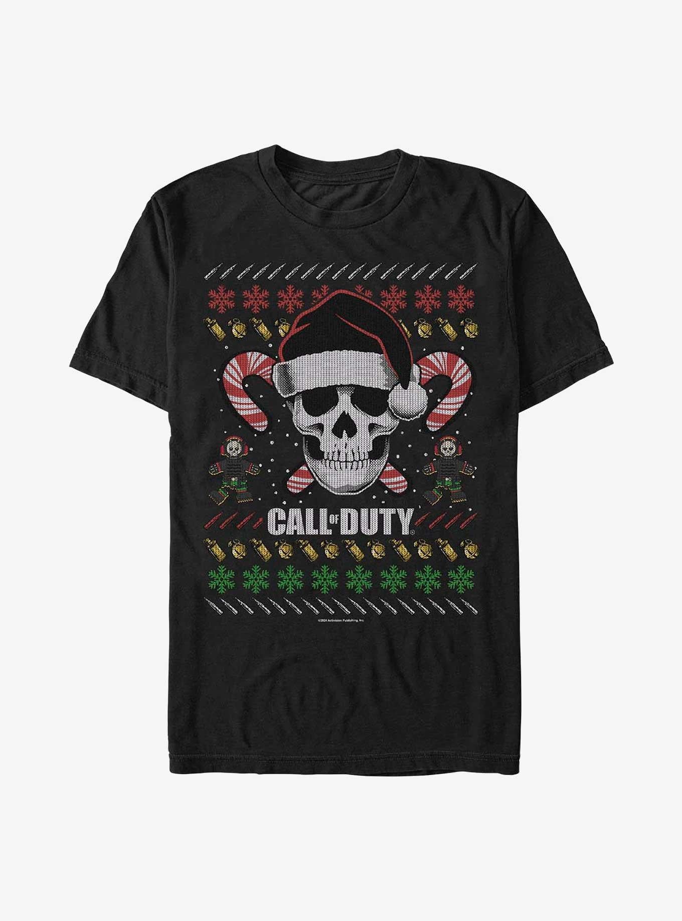 Call of Duty Ugly Christmas Skull TShirt T-Shirt | Top Trending Graphic | Perfect For Daily Wear