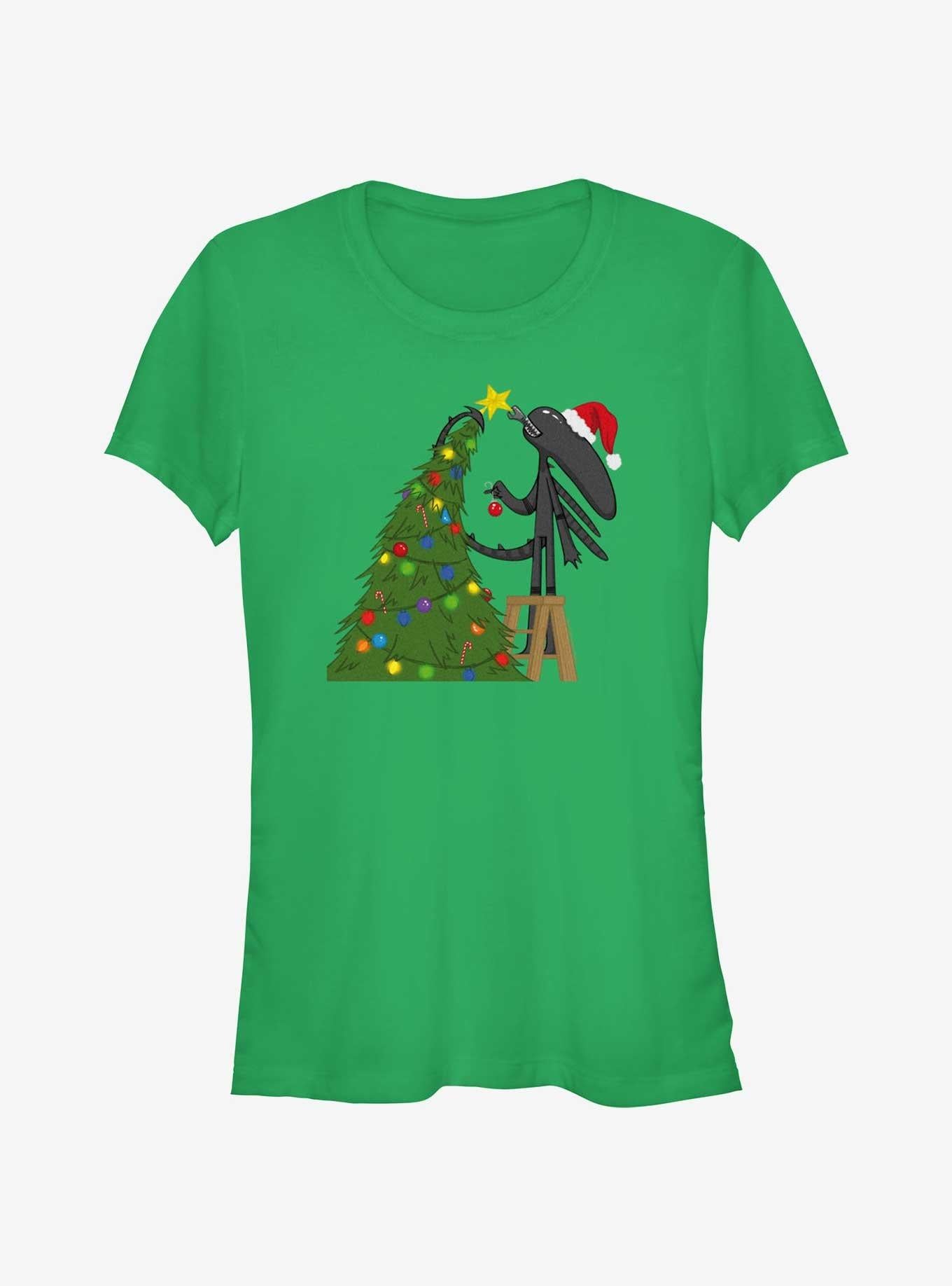 Alien Christmas Ready Girls T-Shirt T-Shirt | Best-Selling Artwork | Perfect For Daily Wear