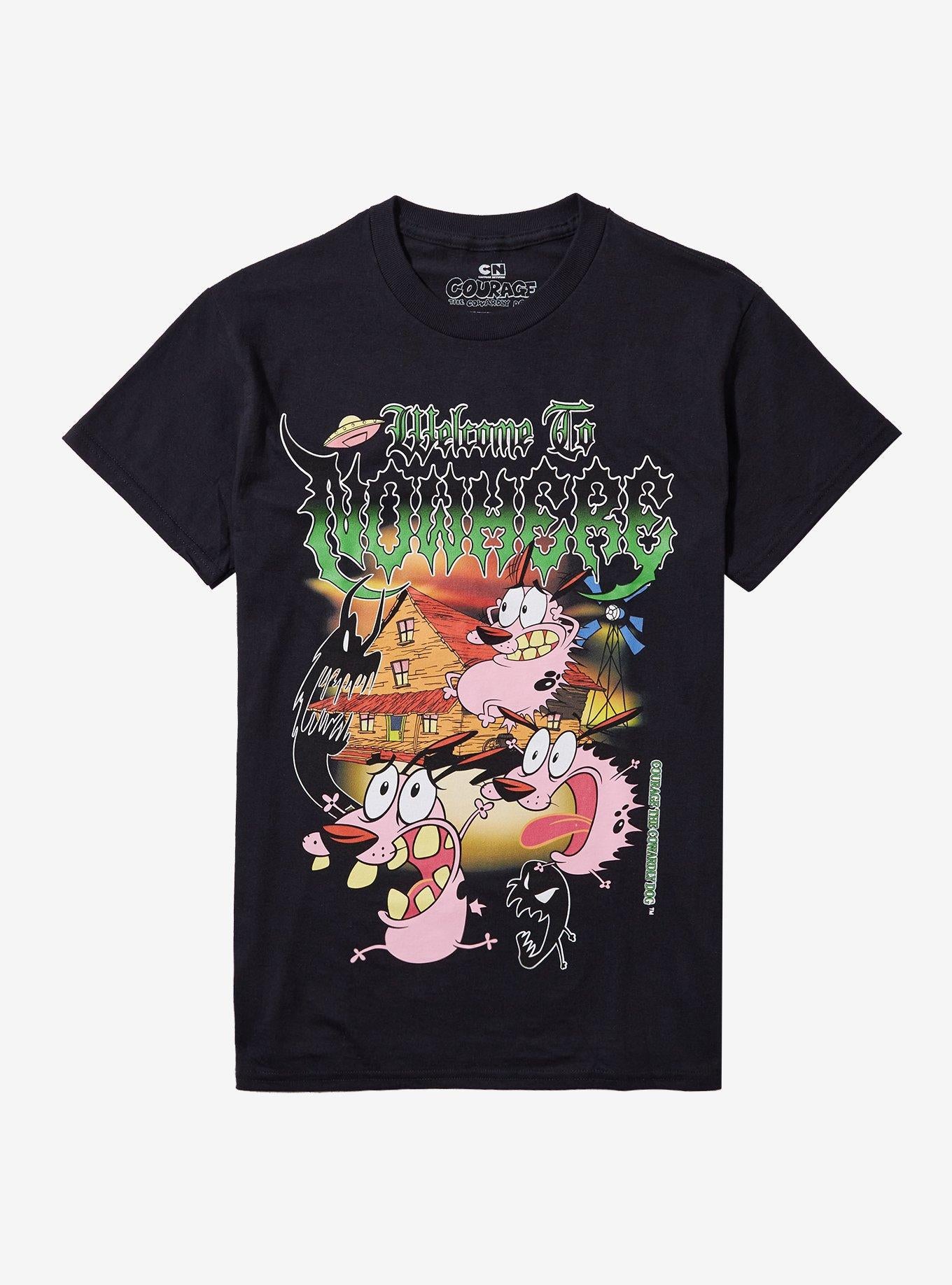 Courage The Cowardly Dog Welcome To Nowhere Girls TShirt Graphic Tee | Graphic Tee | Unisex Shirt | High-Quality Print