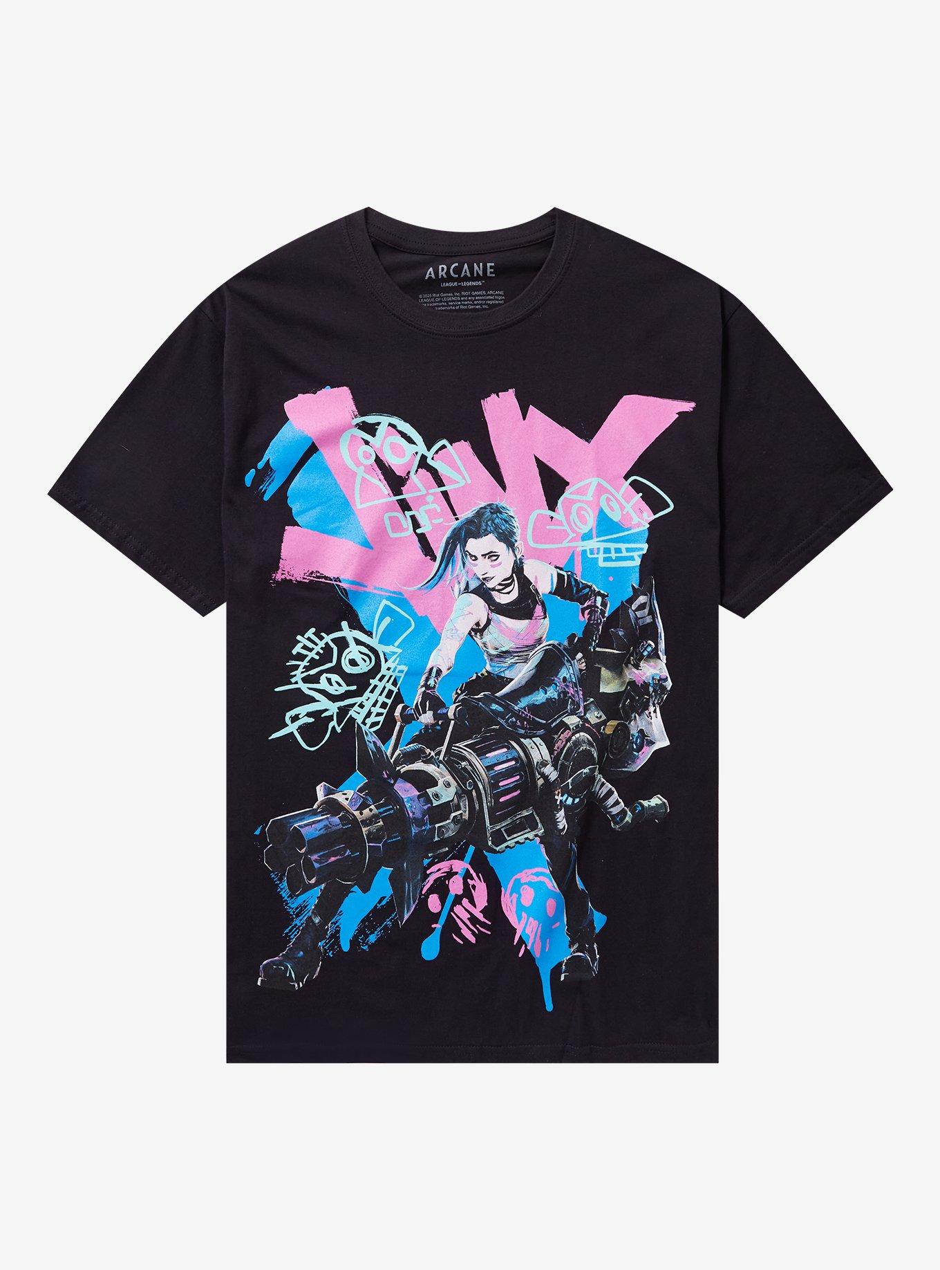 Arcane Jinx Graffiti Jumbo Graphic TShirt Graphic Tee | Graphic Tee | Unisex Shirt | Premium Quality Apparel