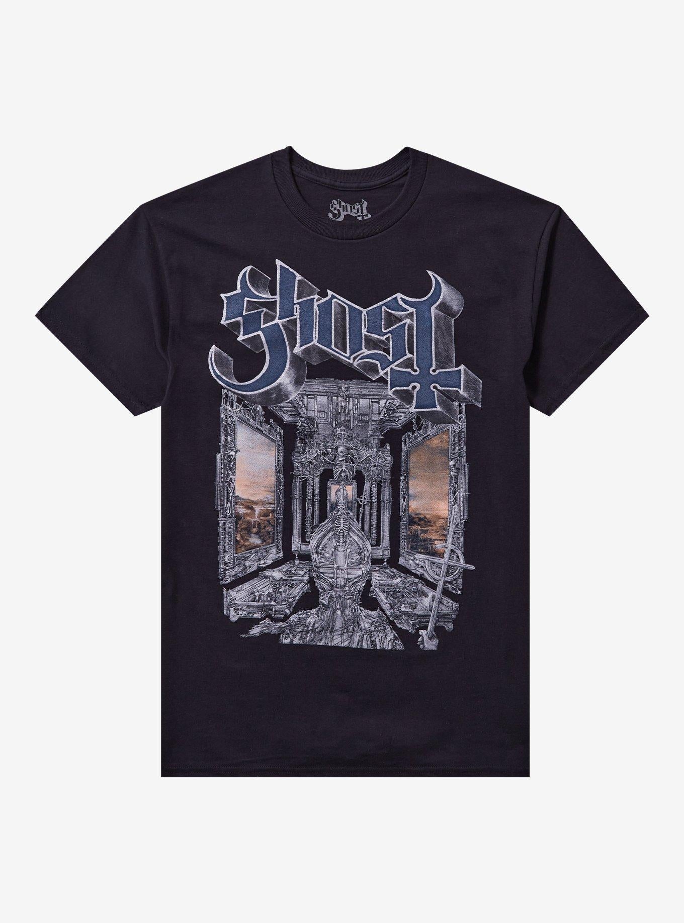 Ghost Skeletá Glitter T-Shirt