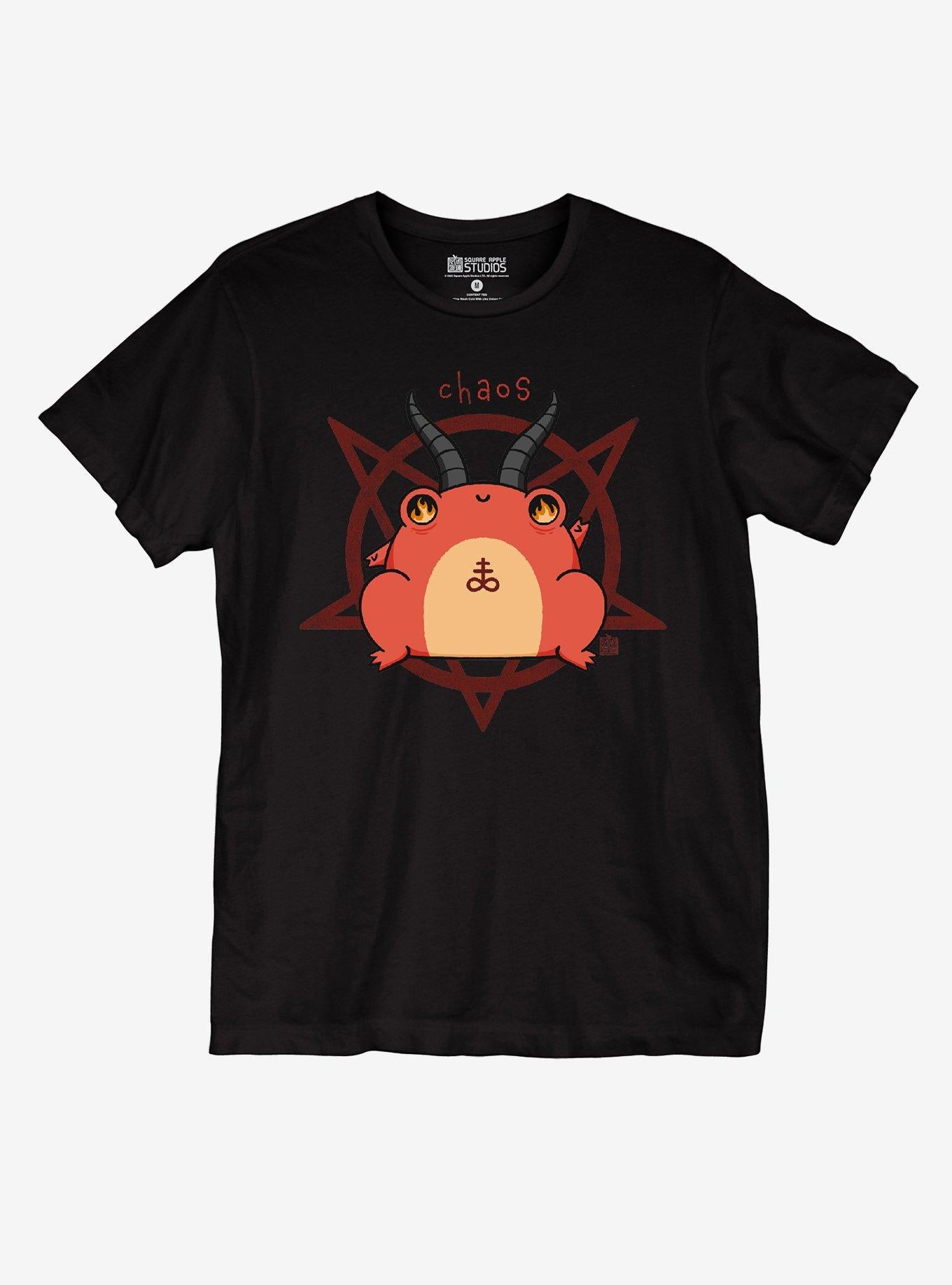 Chaos Frog Girls T-Shirt By Square Apple Studios