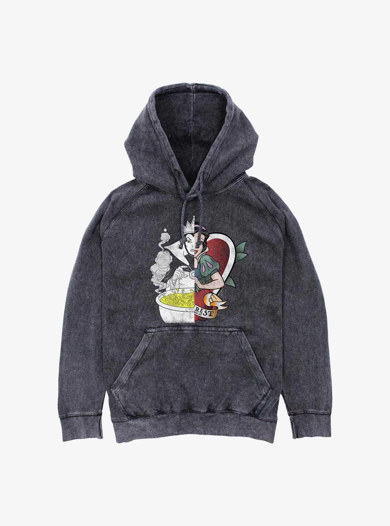 Disney Princesses Snow White and Evil Queen Split Mineral Wash Hoodie