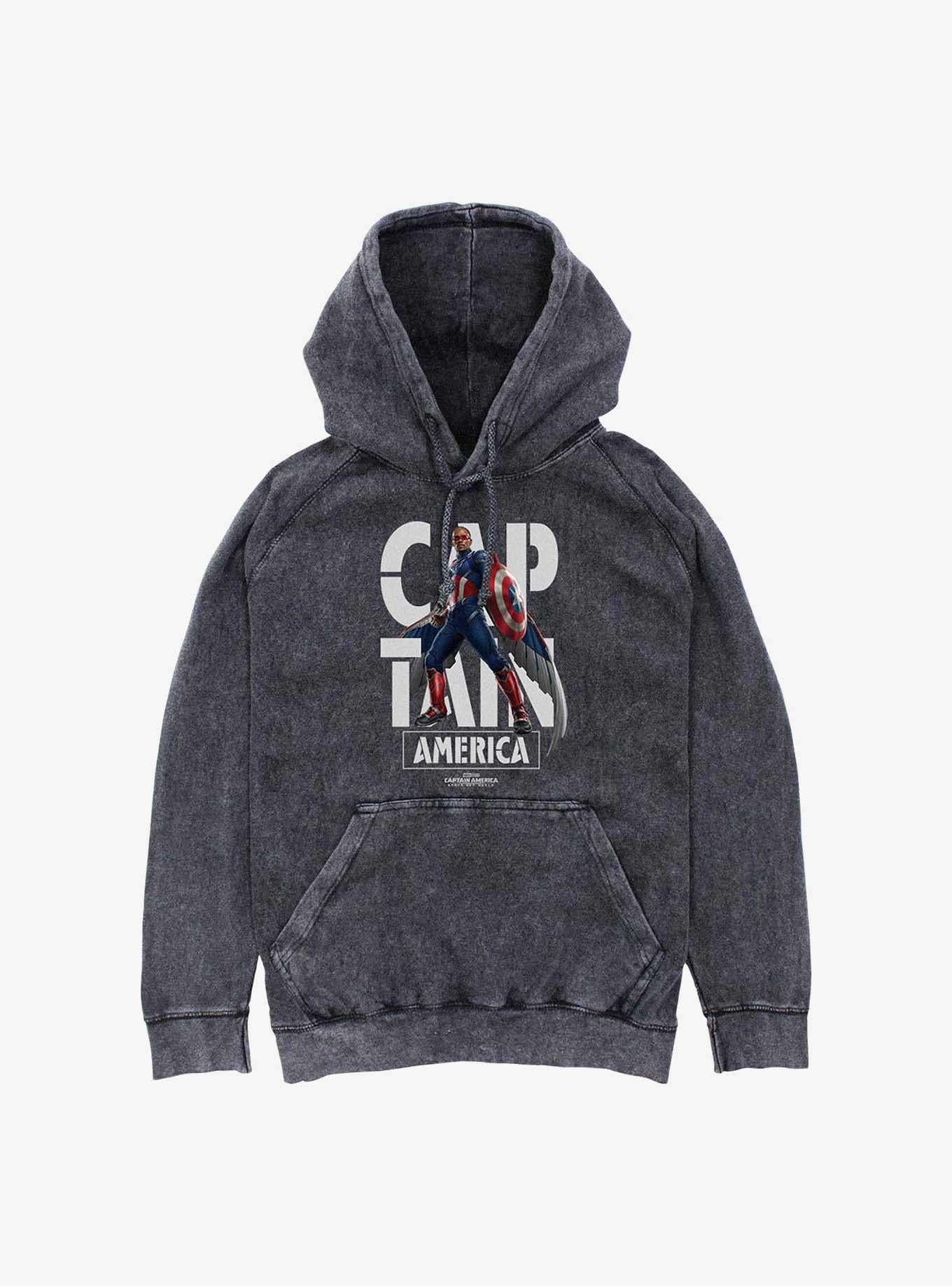 Captain America: Brave New World Captain Name Mineral Wash Hoodie