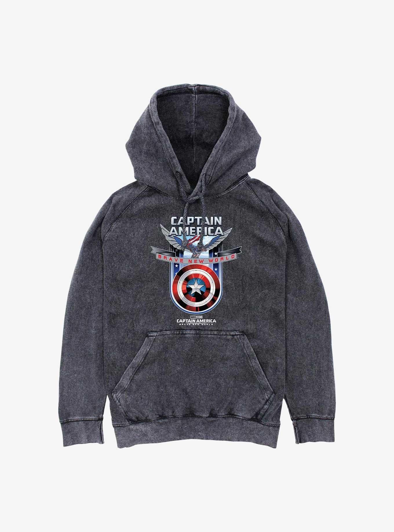Captain America: Brave New World Shield Mineral Wash Hoodie