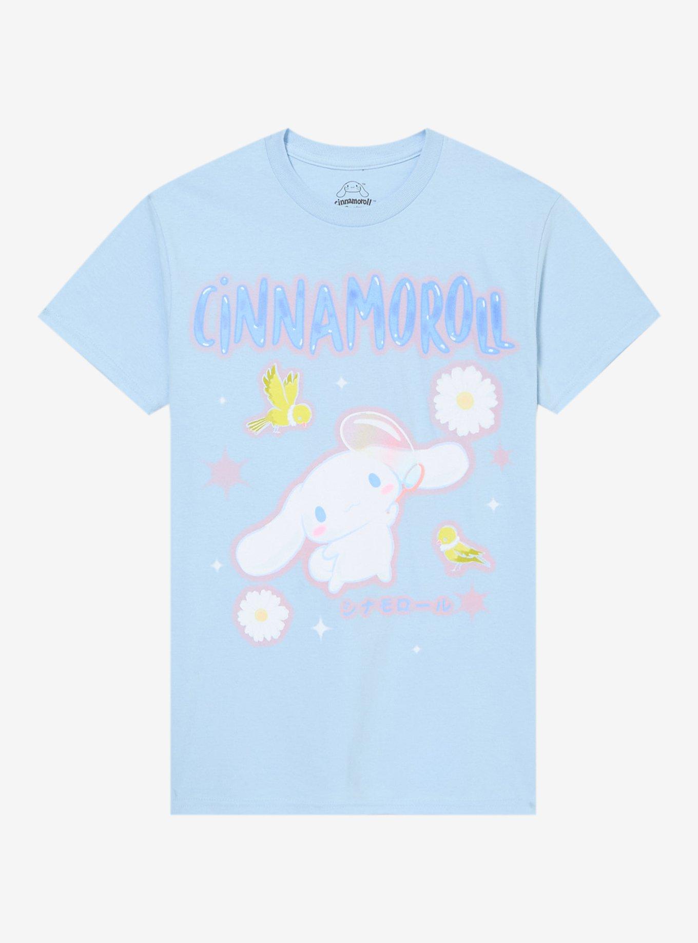 Cinnamoroll Birds & Flowers Girls T-shirt | Trendy Graphic Tee