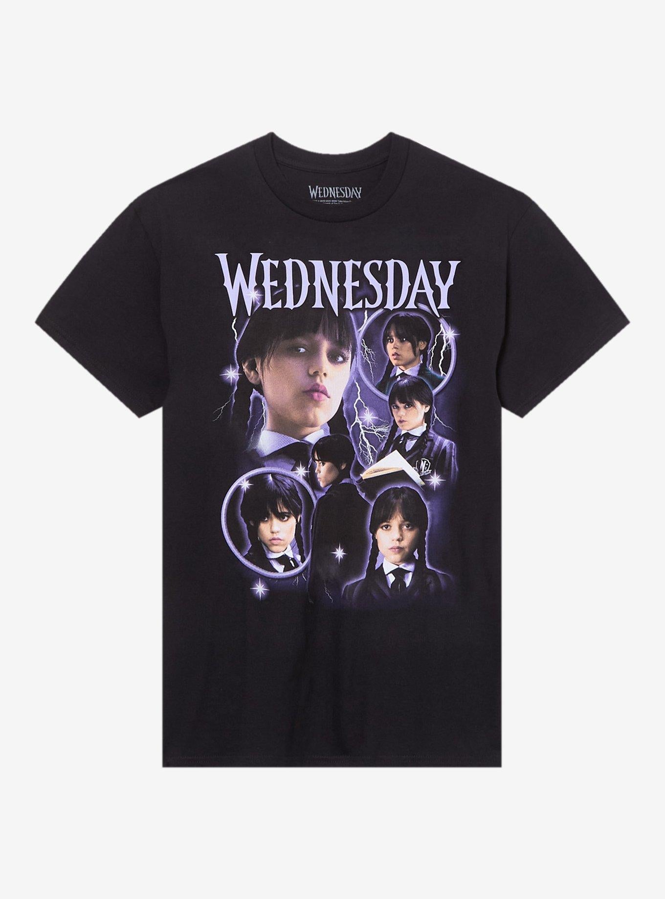 Wednesday Purple Collage T-Shirt