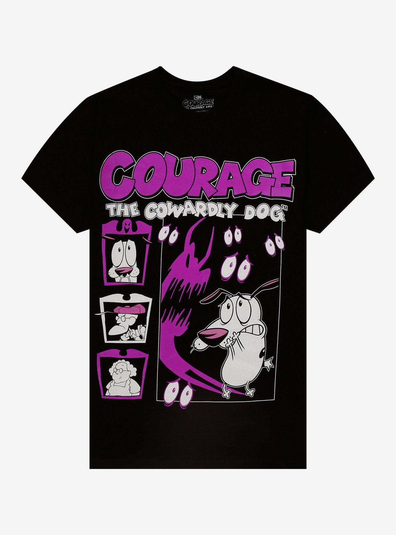 Courage The Cowardly Dog Character Grid TShirt Graphic Tee | Graphic Tee | Unisex Shirt | Premium Quality Apparel