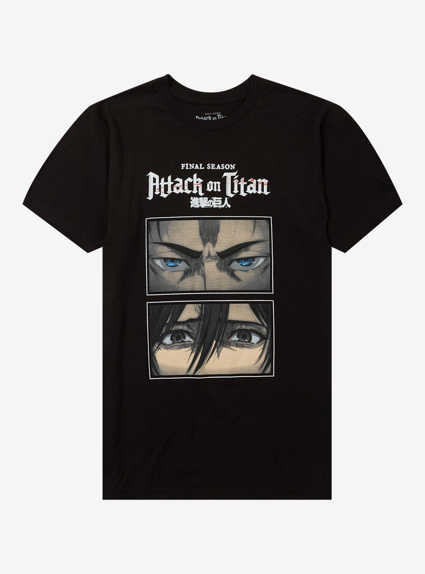 Attack On Titan Eren Mikasa Eyes TShirt Graphic Tee | Graphic Tee | Unisex Shirt | Soft Comfortable Wear