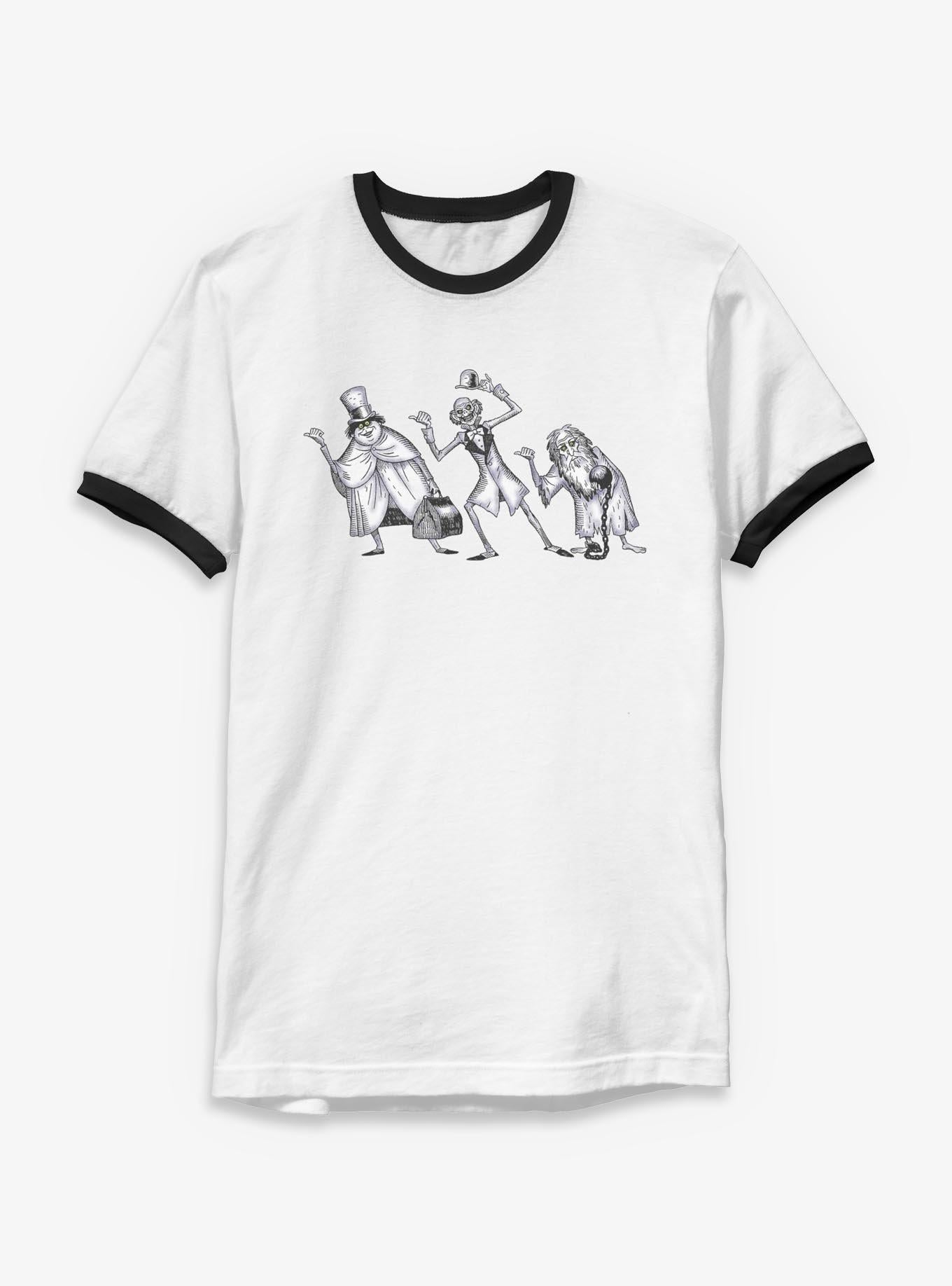 Disney The Haunted Mansion Hitchhiking Ghost Ringer T-Shirt