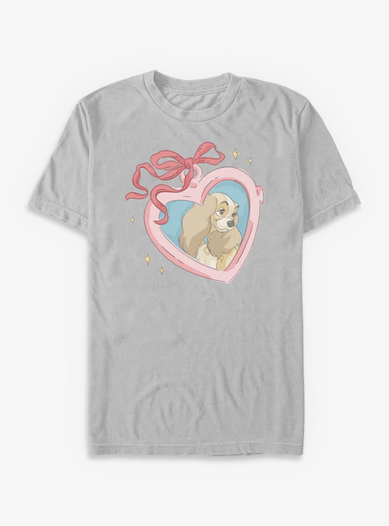 Disney Lady And The Tramp Lady Heart T-shirt | Trendy Graphic Tee
