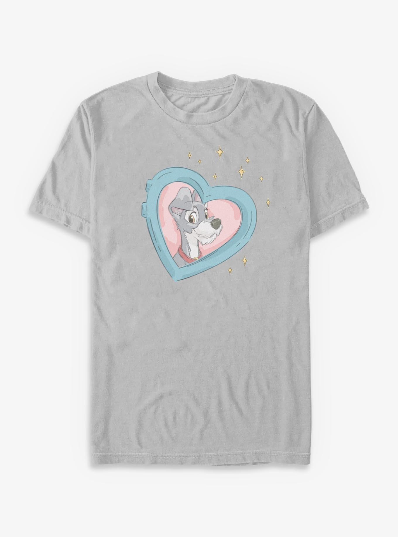Disney Lady And The Tramp Tramp Heart T-shirt | Trendy Graphic Tee