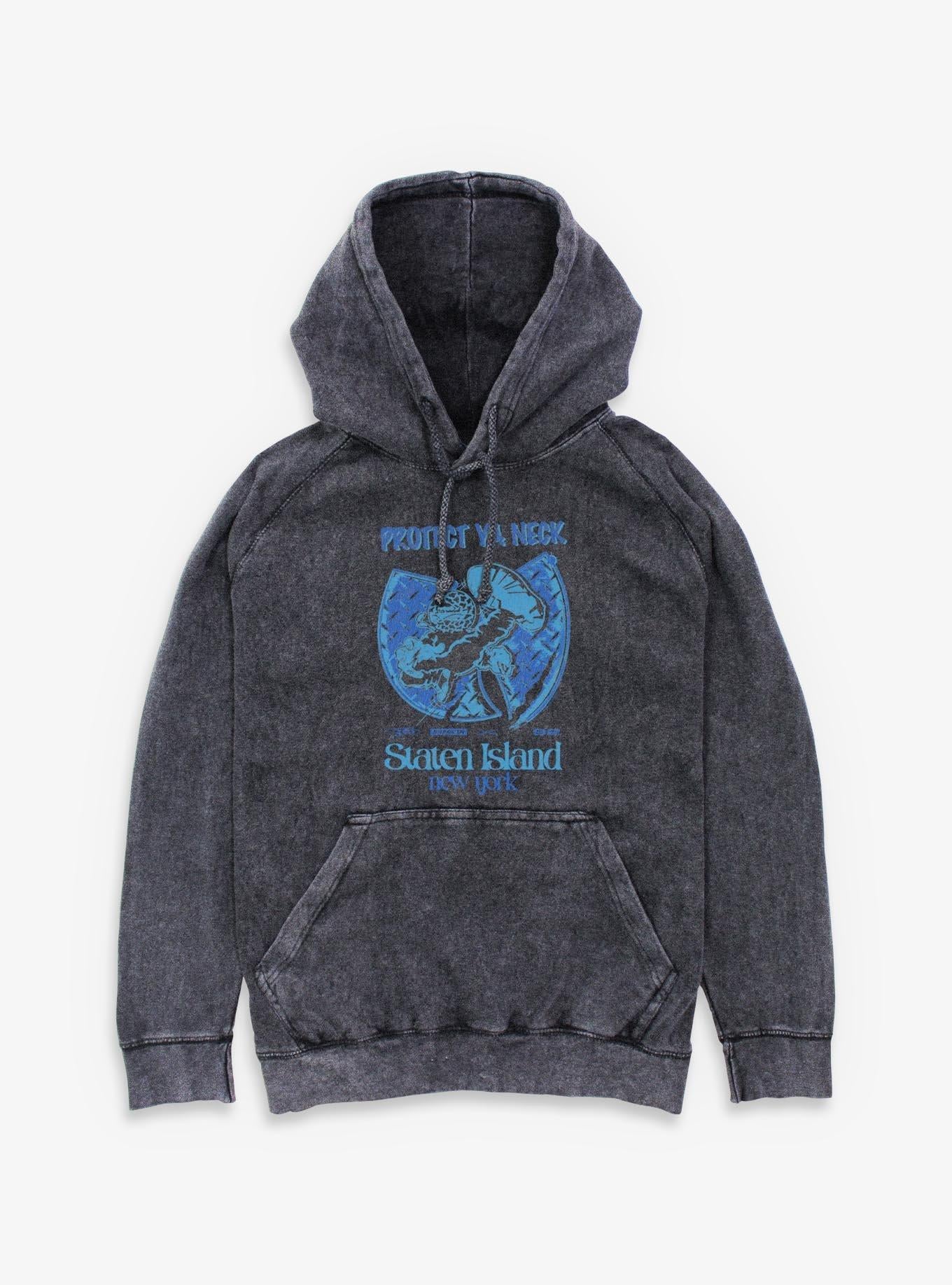 Wu-Tang Clan Protect Ya Neck Staten Island New York Mineral Wash Hoodie