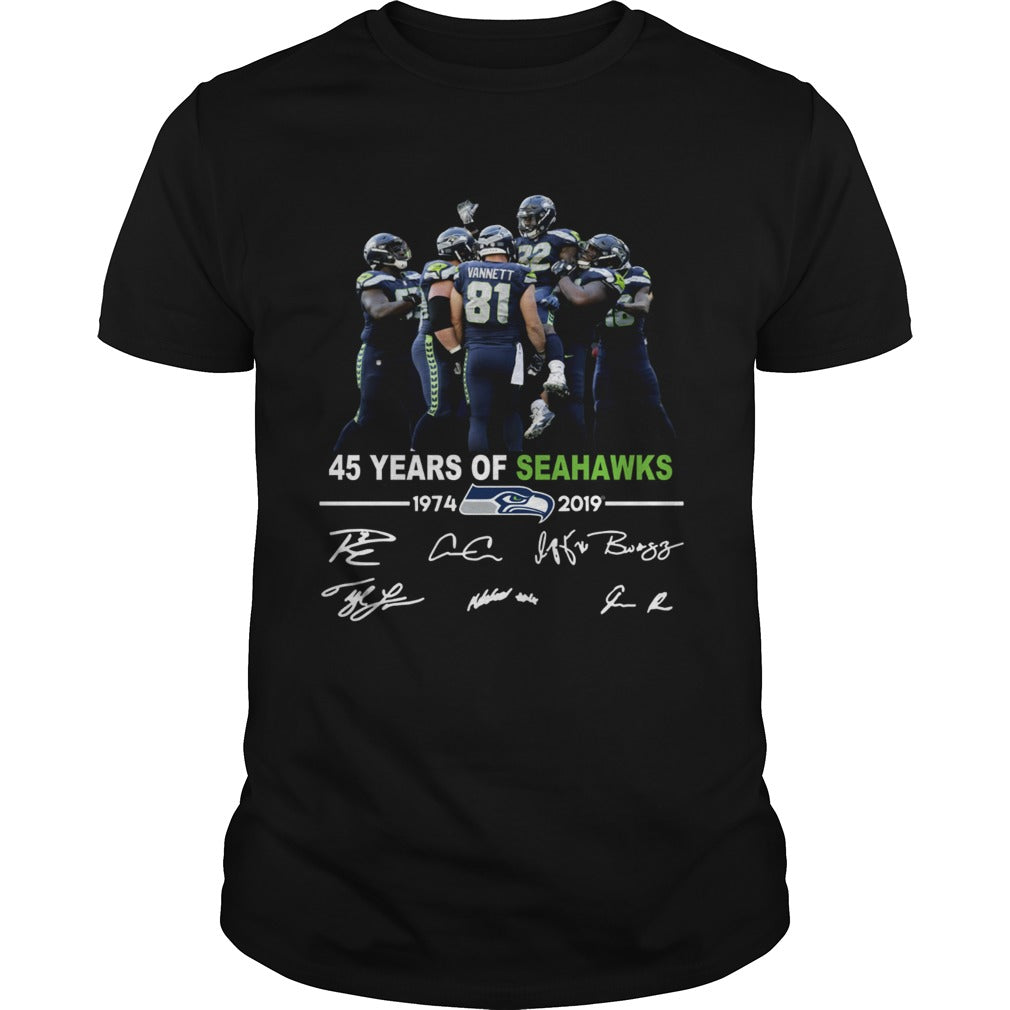 45 years of Seahawks 1947 2019 shirt