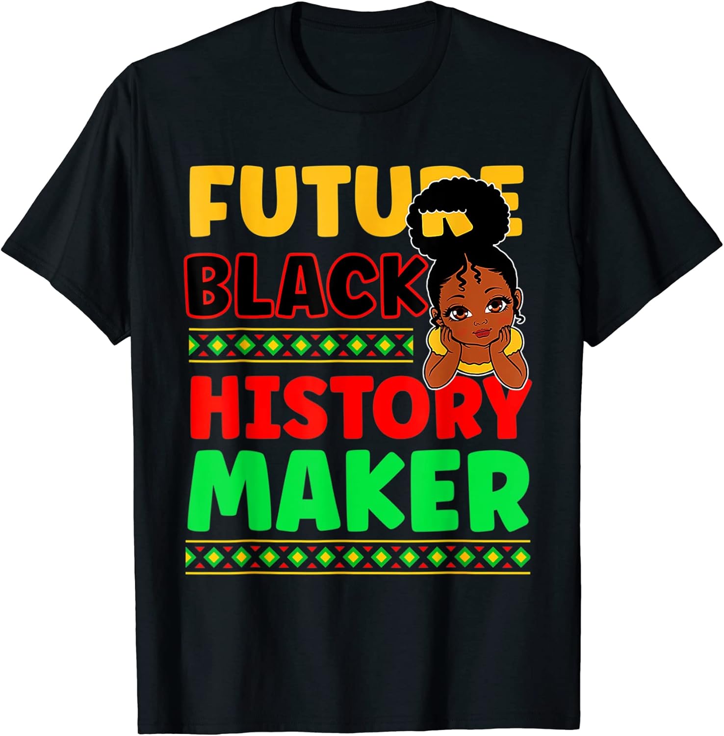 African American Afro Girl Women Future Black History Maker
