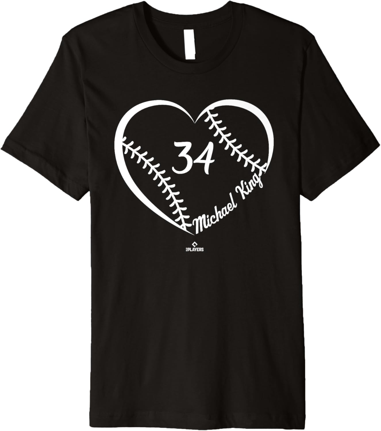 Baseball Heart Number Michael King MLBPA Premium