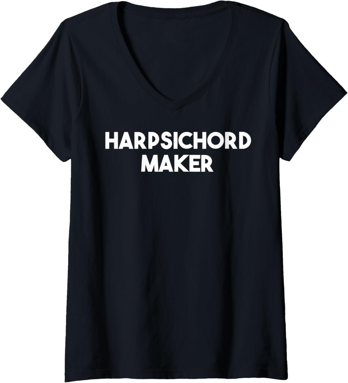 Womens Harpsichord Maker V-Neck